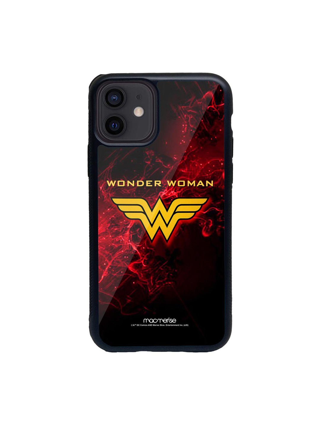 

macmerise Black & Red Emblem Wonder Woman iPhone 12 Back Case
