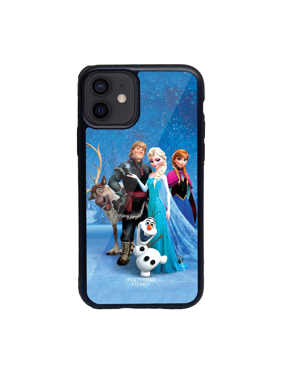 

macmerise Black & Blue Frozen Together Glass iPhone 12 Phone Case