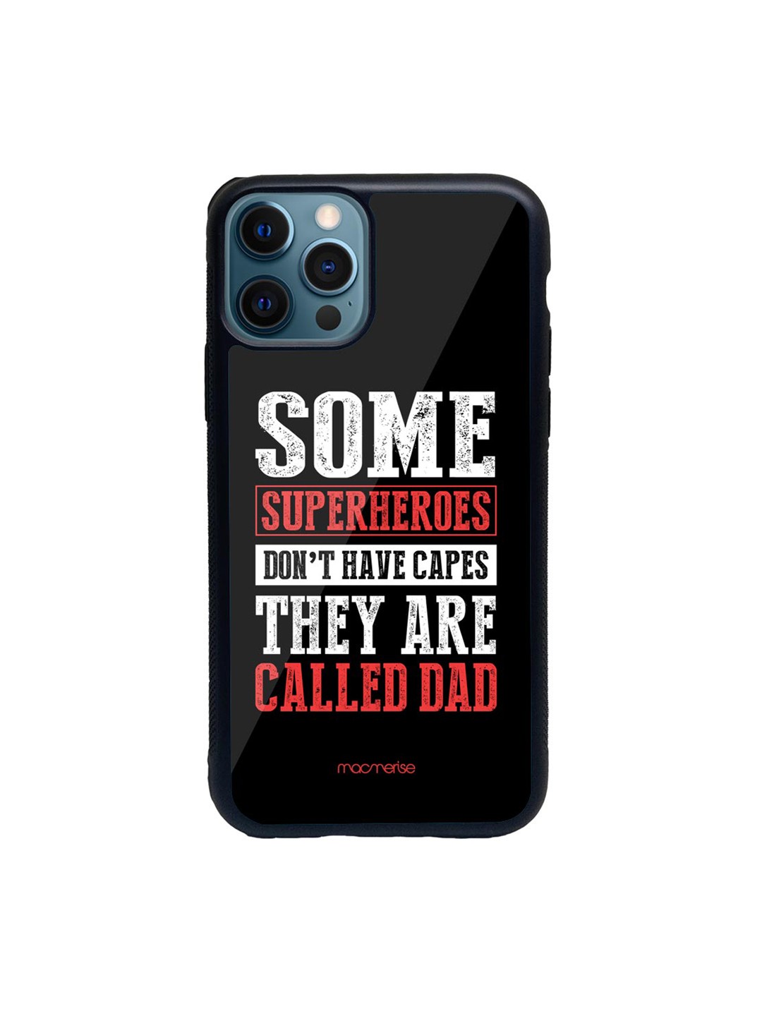 

macmerise Red & Black They Are Called Superhero Printed iPhone 12 Pro Back Case