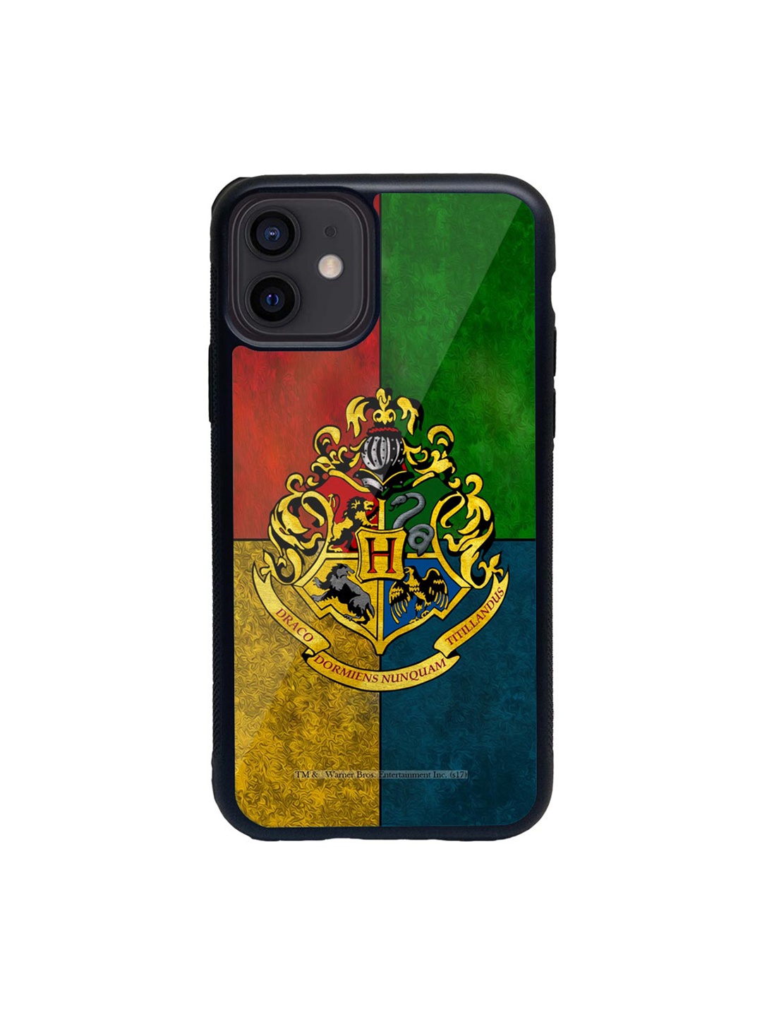 

macmerise Yellow & Green Hogwarts Sigil iPhone 12 Back Case
