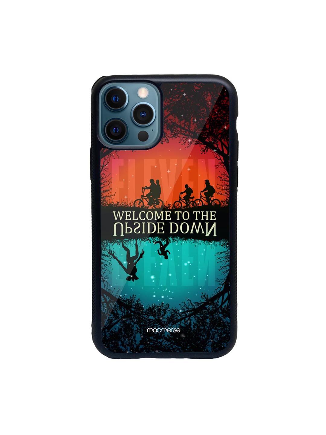 

macmerise Black & Red Upside Down Glass iPhone 12 Pro Phone Case