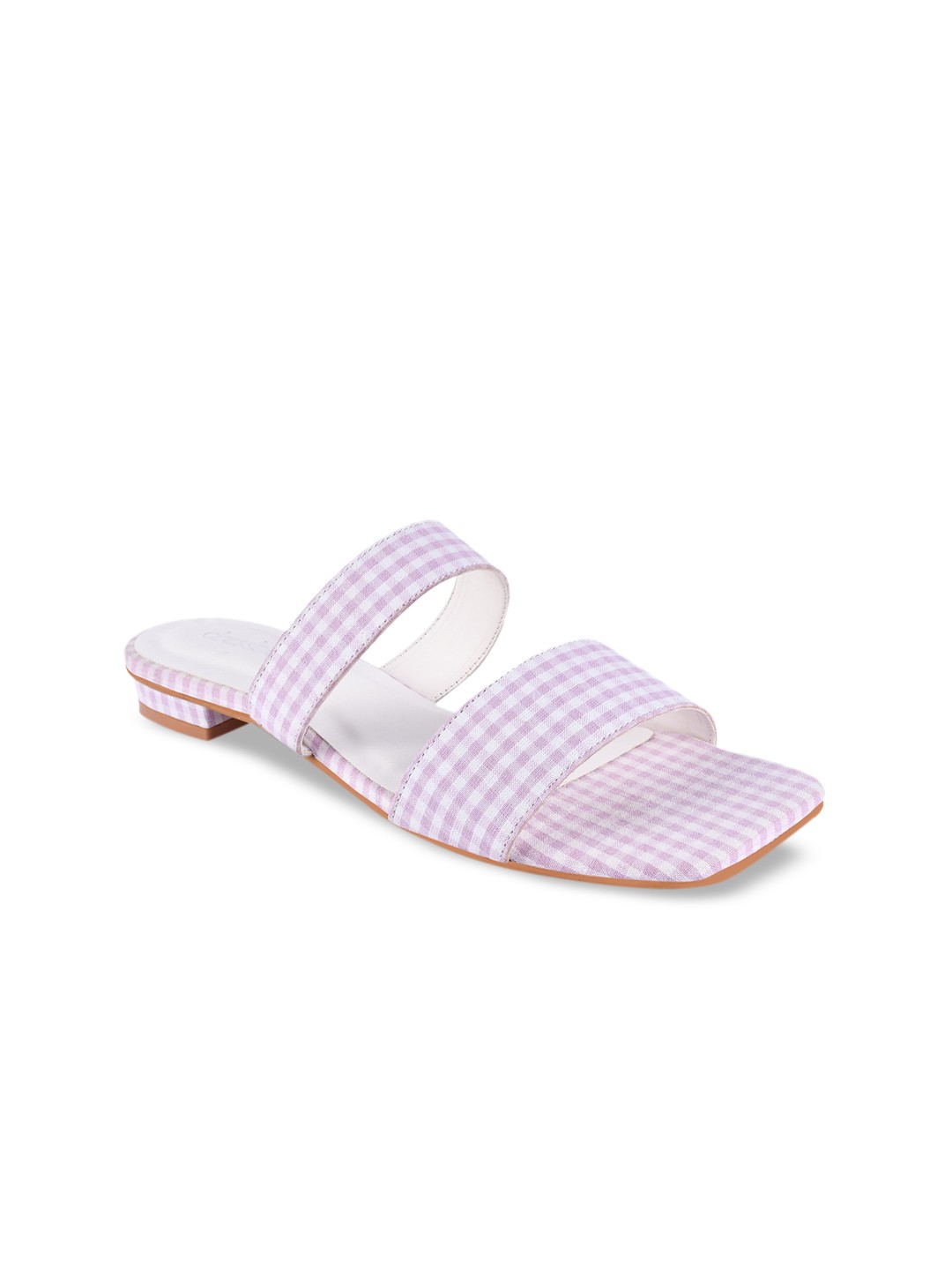 

DressBerry Women Pink & White Open Toe Flats, Multi