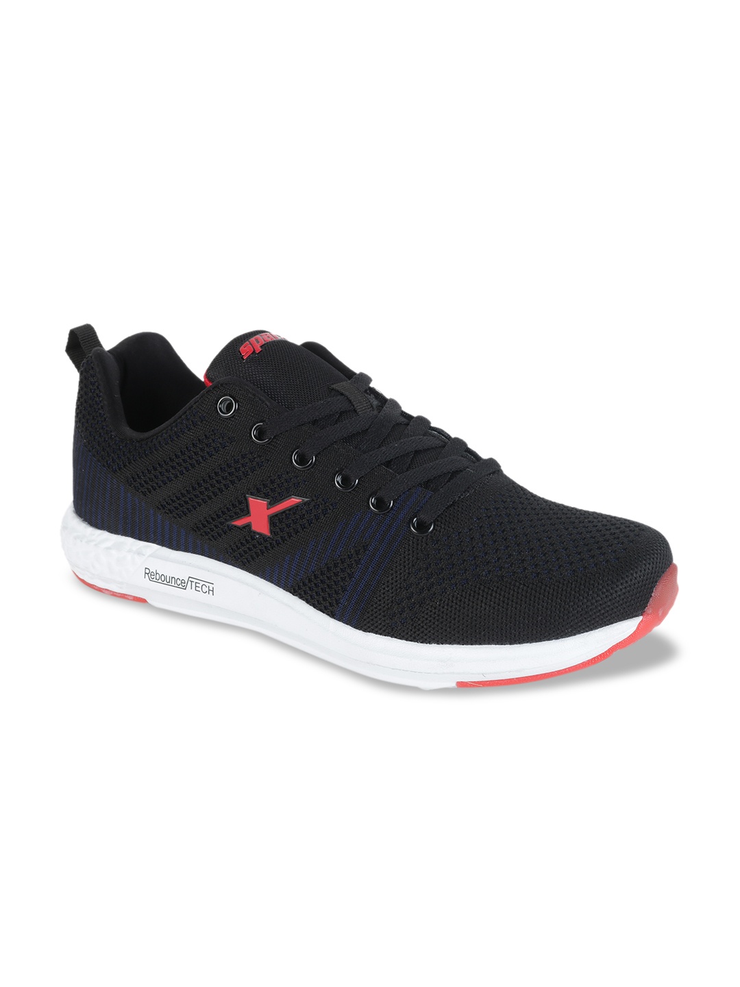Sparx Men Black Mesh Running Shoes
