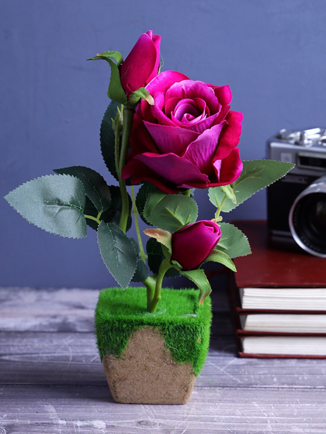 

A Vintage Affair- Home Decor Violet & Green Julia Artificial Flower With Pot