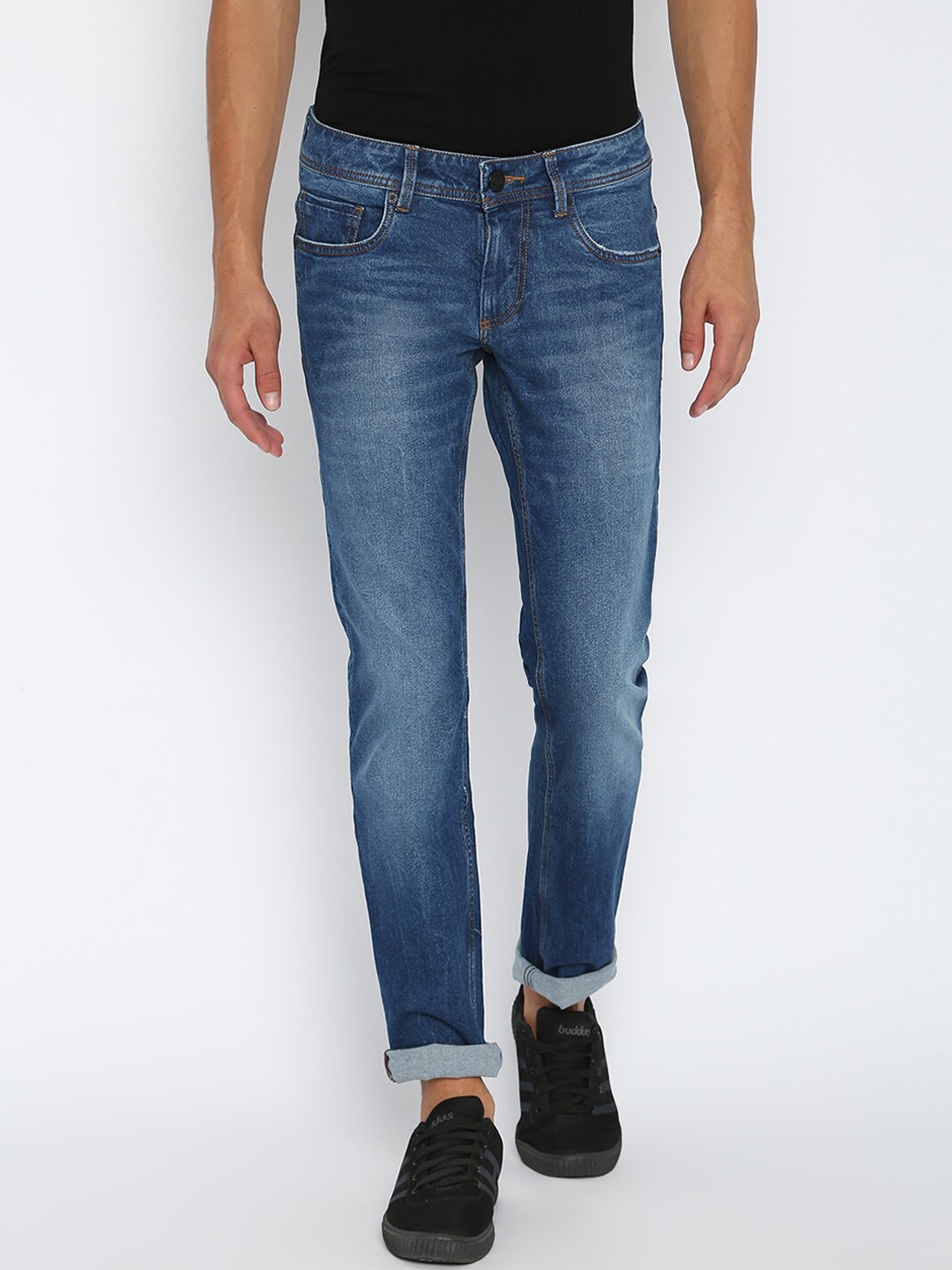 

Basics Men Blue Skinny Fit Low-Rise Clean Look Jeans