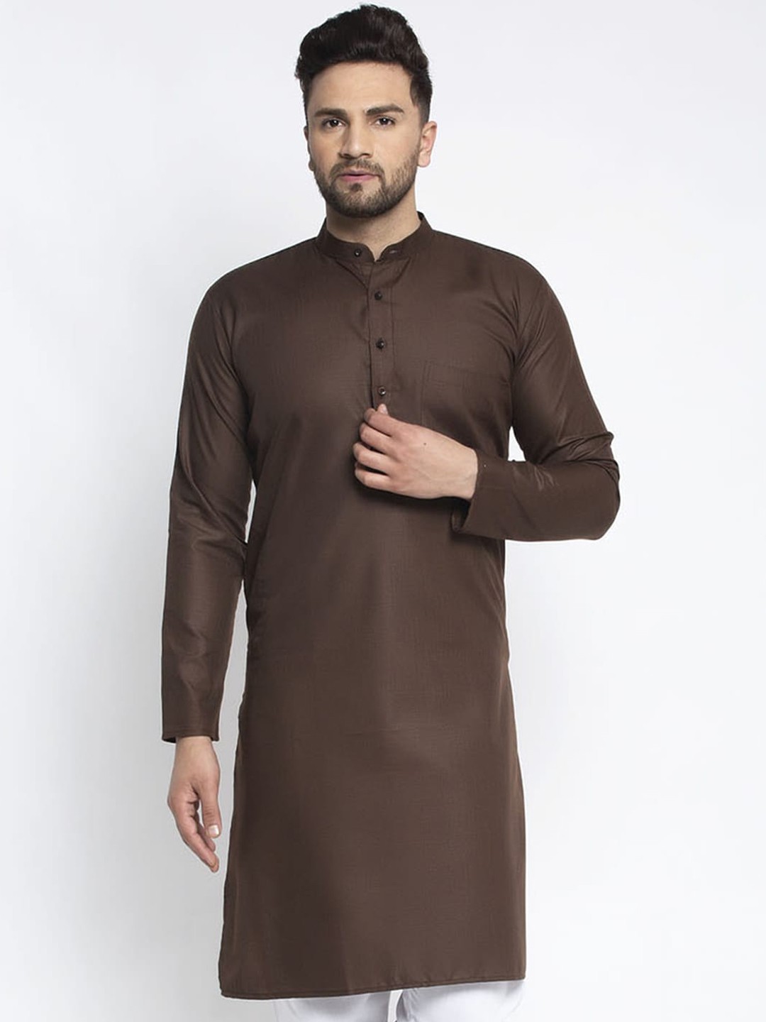 

Jompers Men Coffee Brown Kurta
