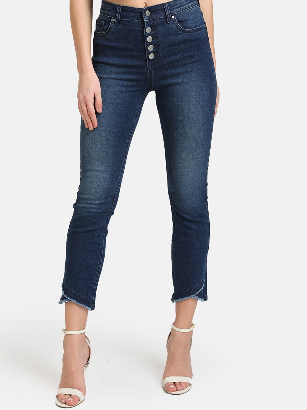 

Kazo Women Blue Regular Fit Mid-Rise Clean Look Jeans