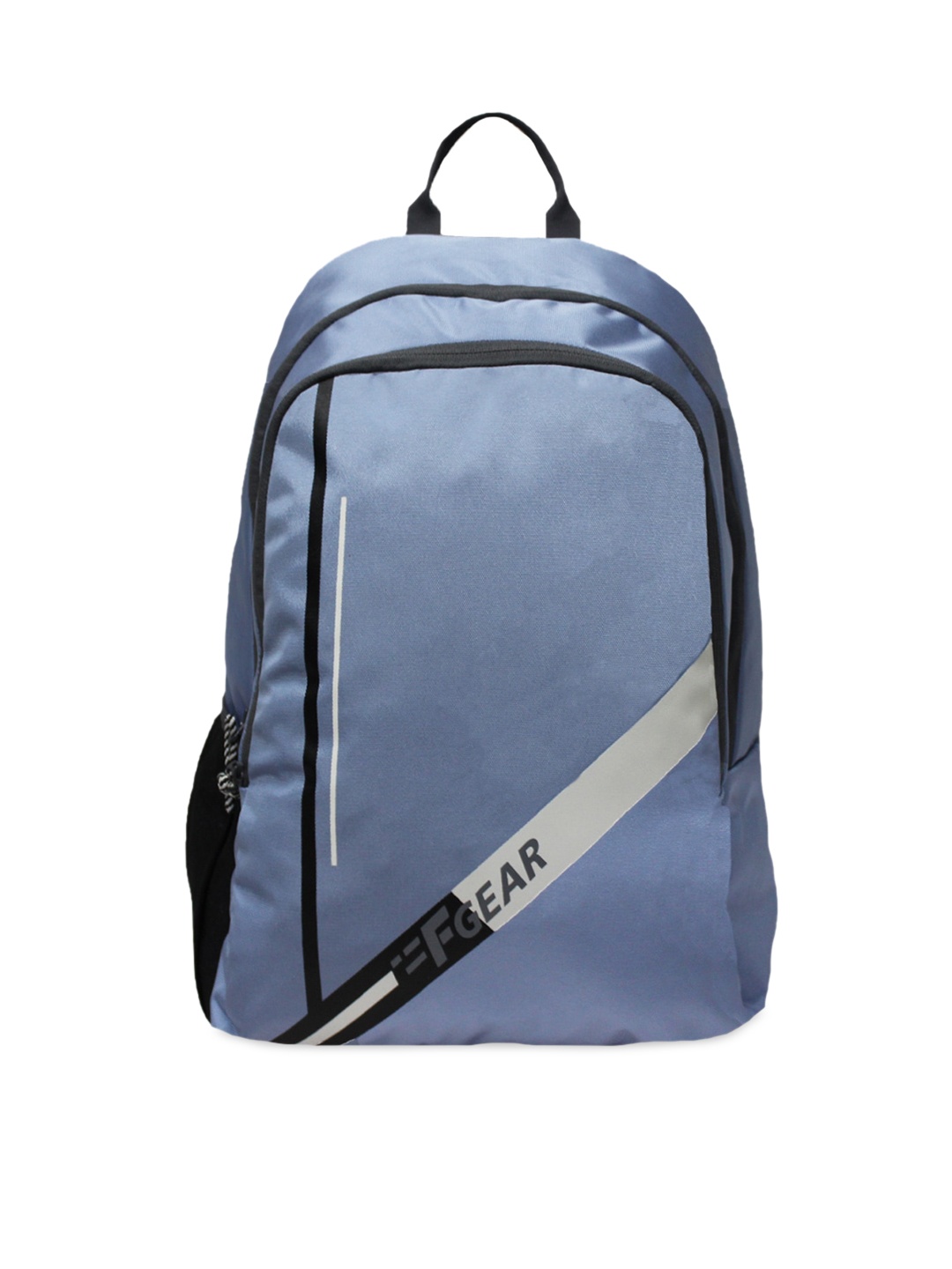 

F Gear Unisex Lavender & Black Brand Logo Contrast Detail Backpacks