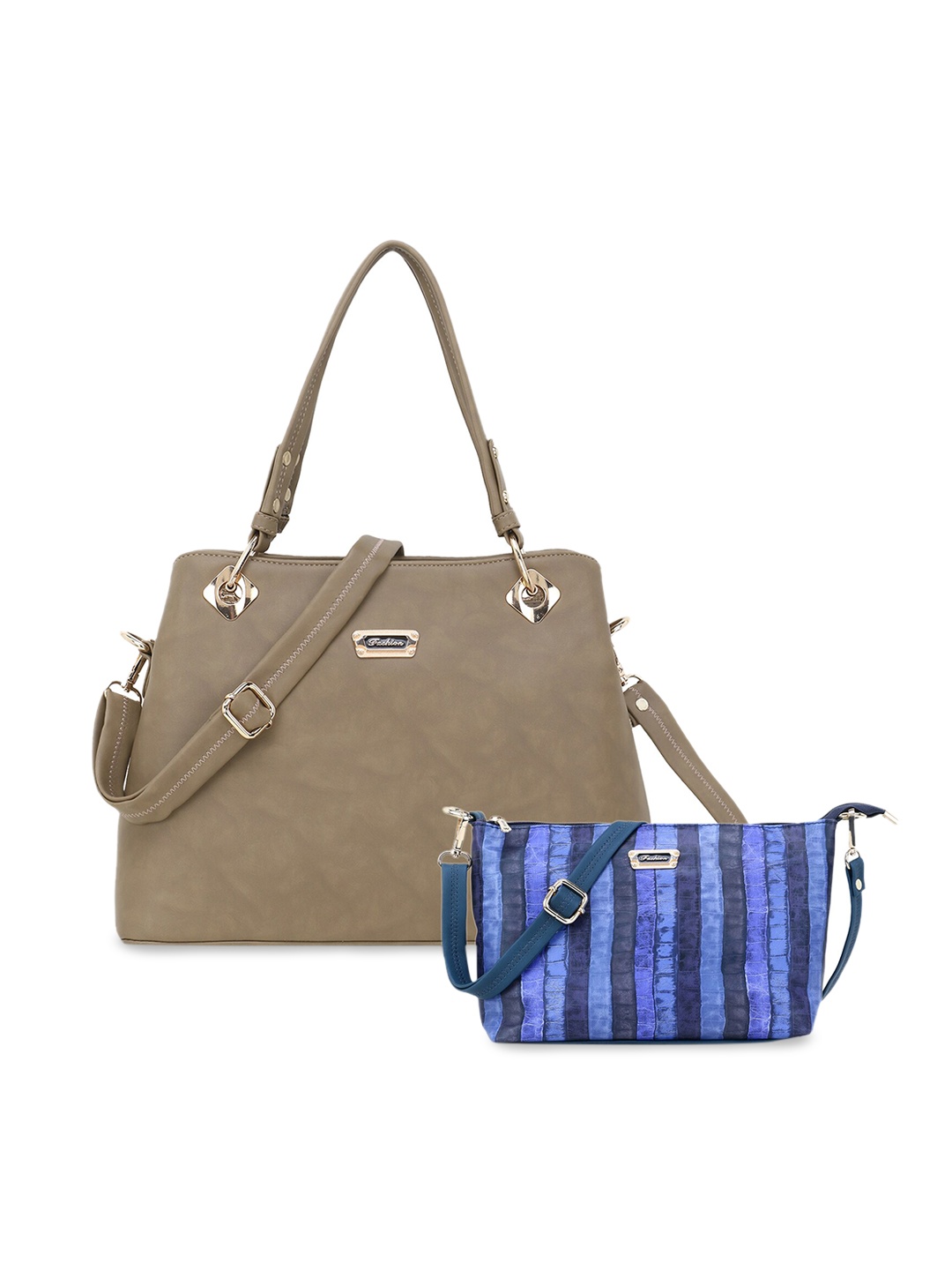 

WOMEN MARKS Taupe Solid Satchel Combo