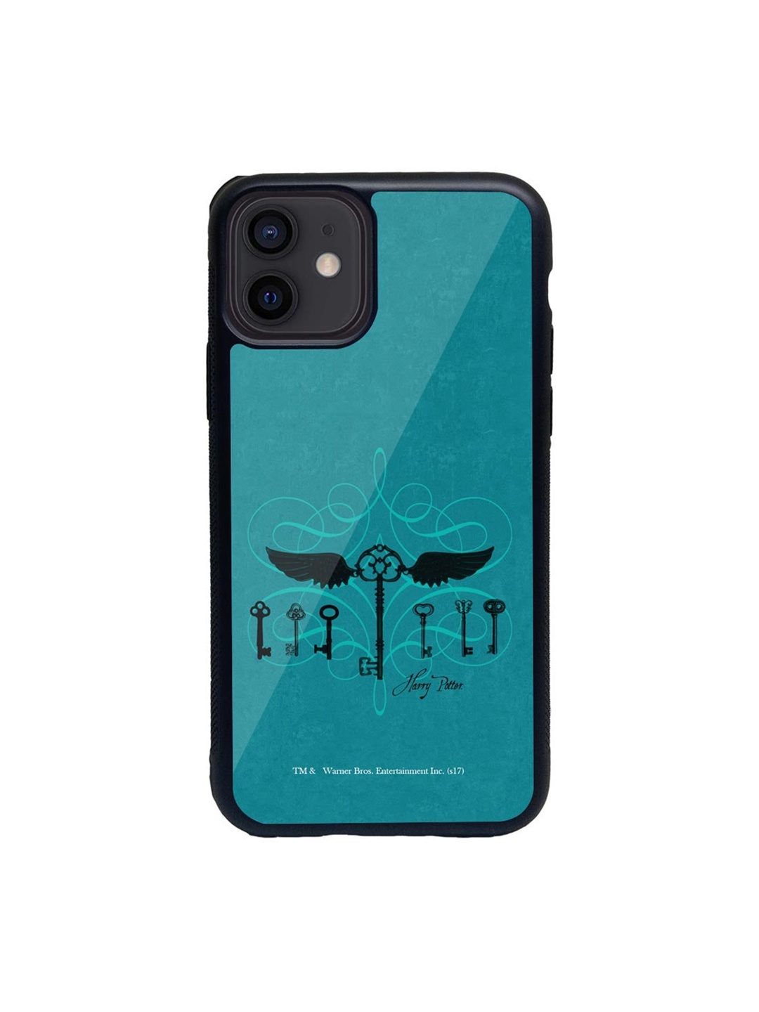 

macmerise Blue & Black Harry Potter Keys Glass iPhone 12 Phone Case