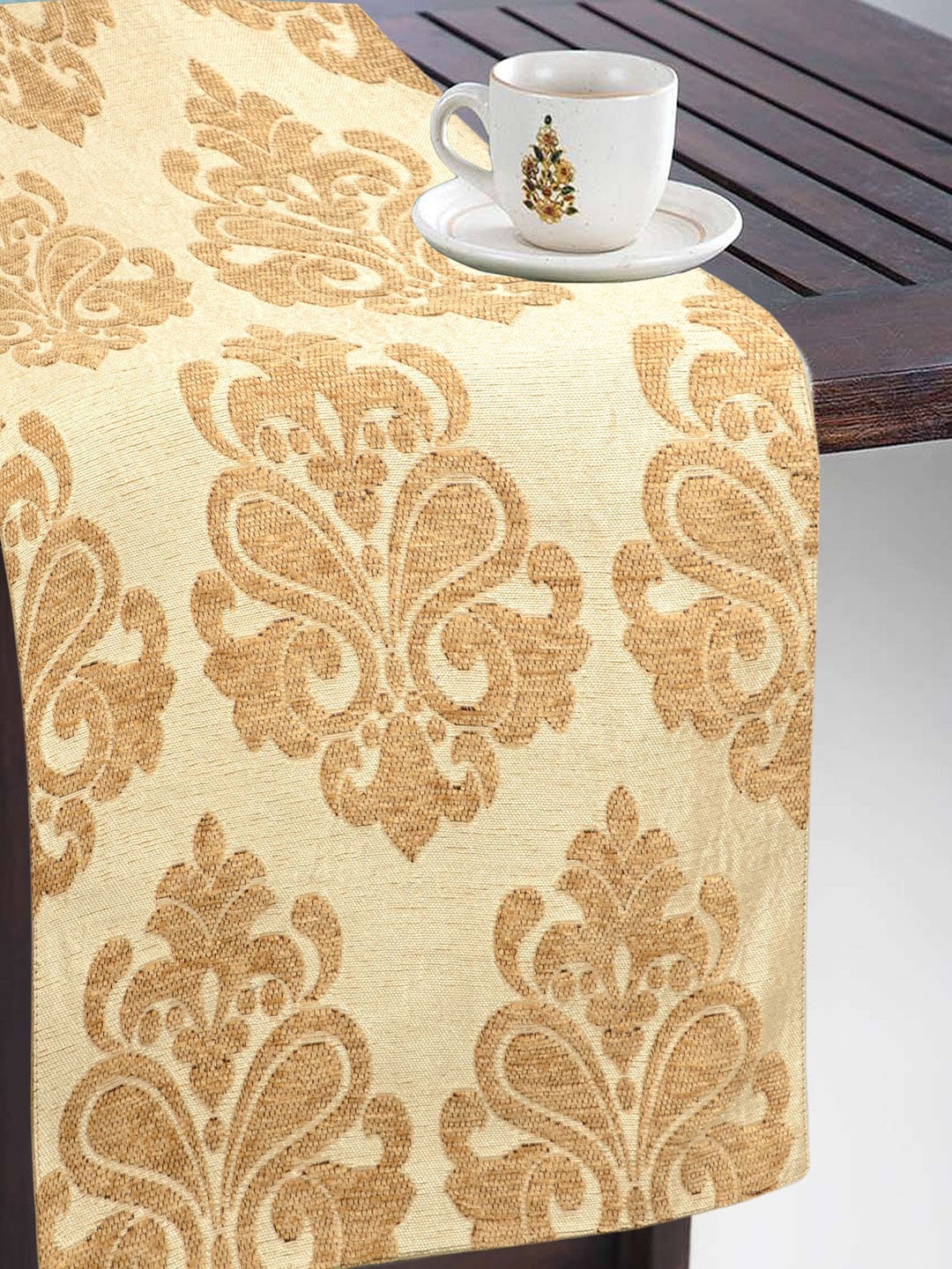 

Saral Home Set of 6 Gold-Toned & Beige Ethnic Motifs Printed Table Placemats