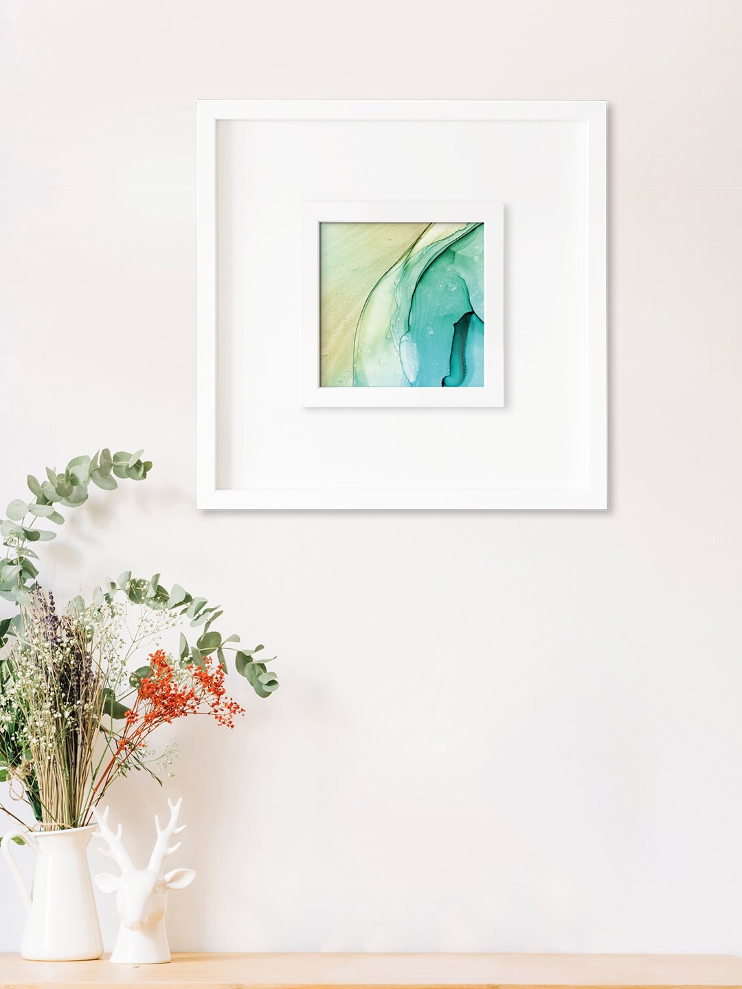 

RANDOM White & Blue Ocean Wall Art Painting