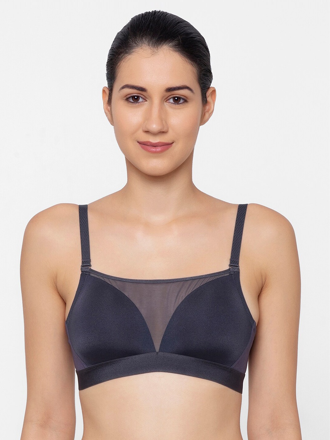 

Triumph Mesh T-Shirt Bra Padded Wireless Seamless T-shirt Bra, Charcoal