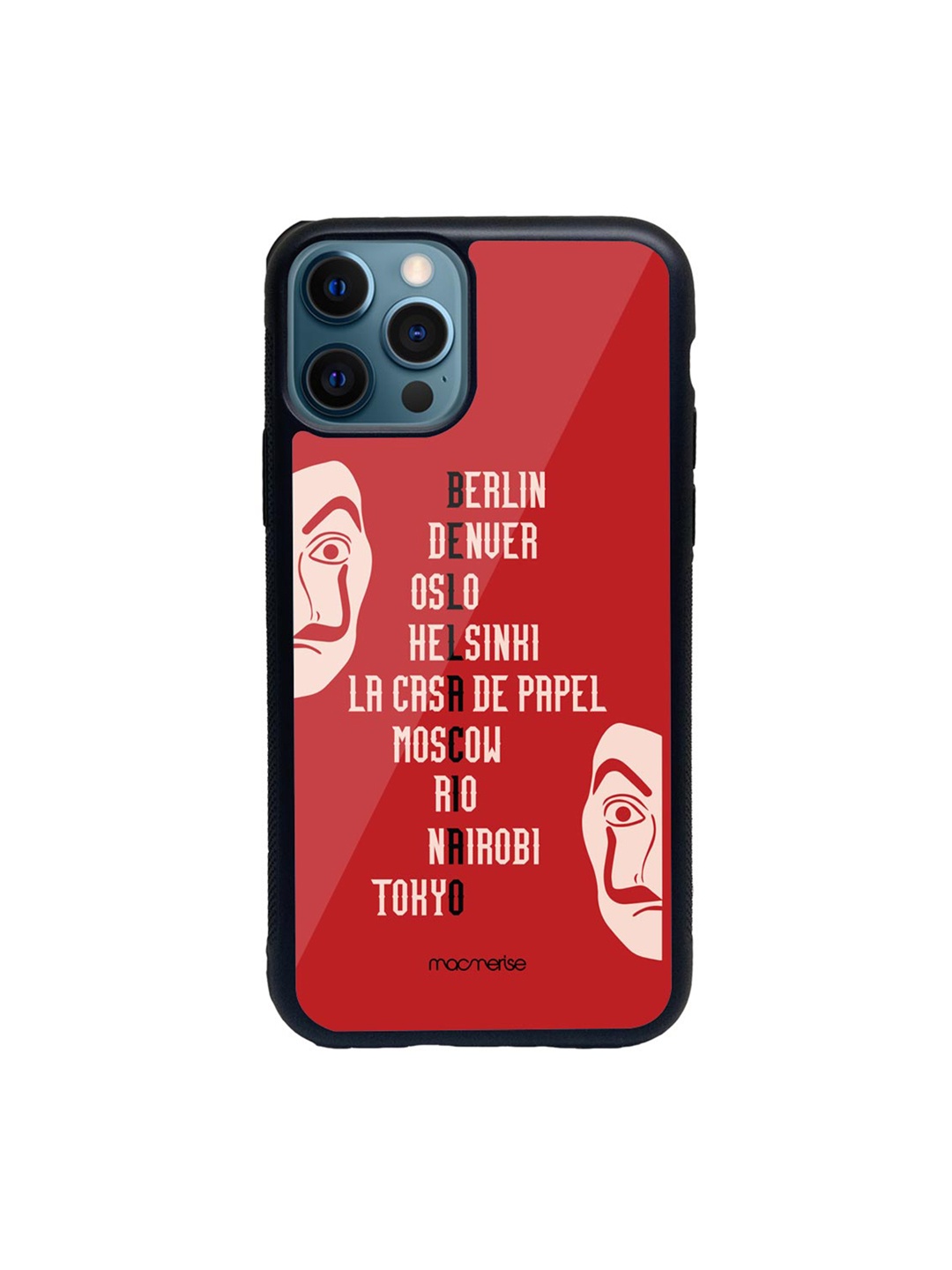 

macmerise Red & White The Heist Squad iPhone 12 Pro Back Case