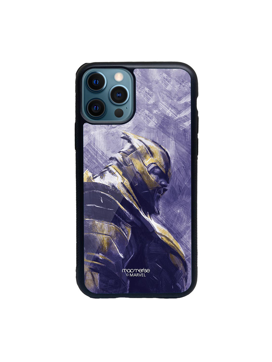 

macmerise Purple & Grey Thanos Suited Up Glass iPhone 12 Pro Phone Case