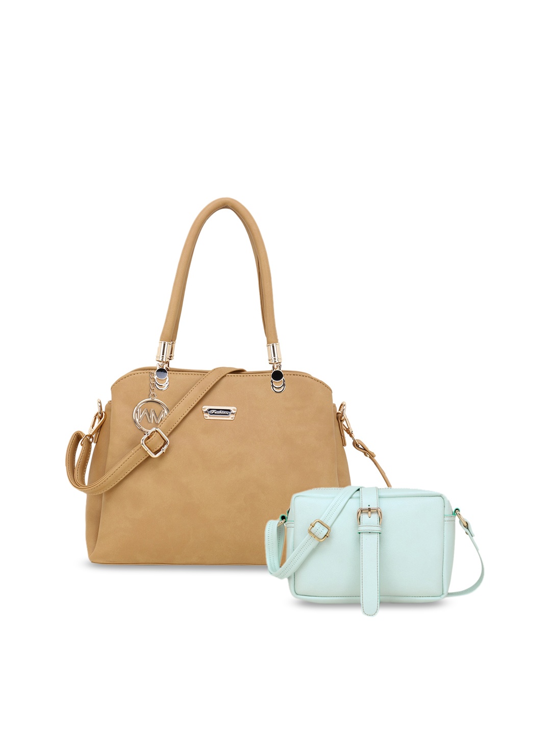

WOMEN MARKS Beige Solid Handheld & Sling Bag