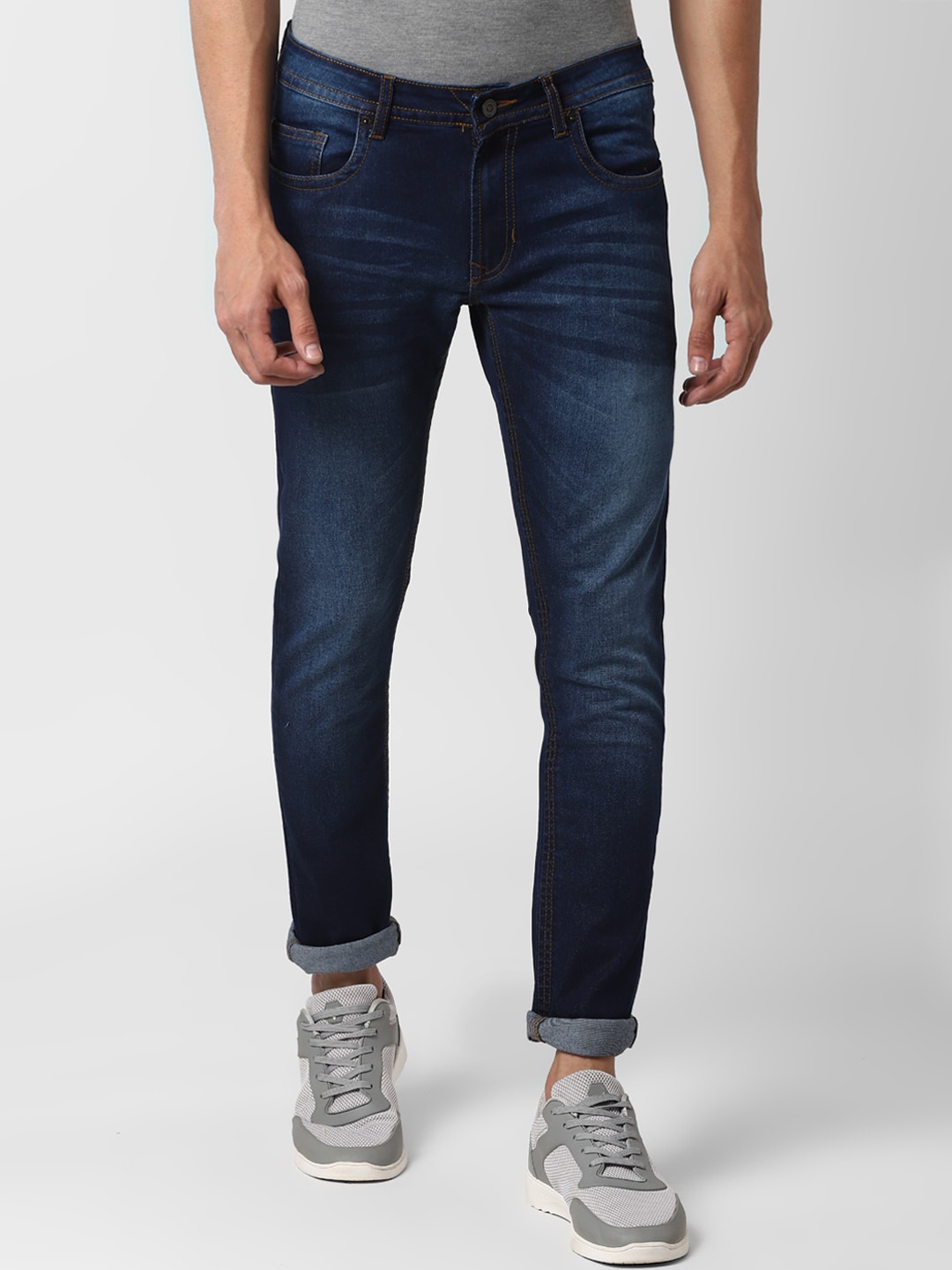 

Peter England Casuals Men Navy Blue Skinny Fit Jeans