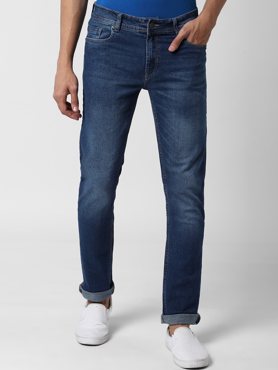 

Peter England Casuals Men Navy Blue Slim Fit Jeans