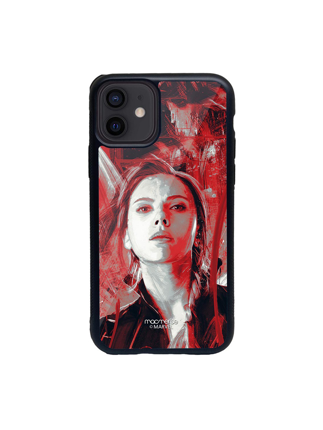 

macmerise Red & Grey Black Widow Printed iPhone 12 Phone Case