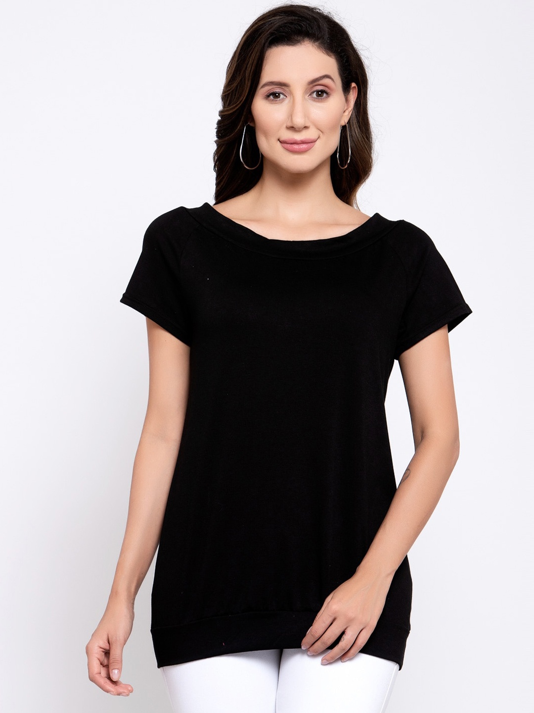 

iki chic Black Regular Top