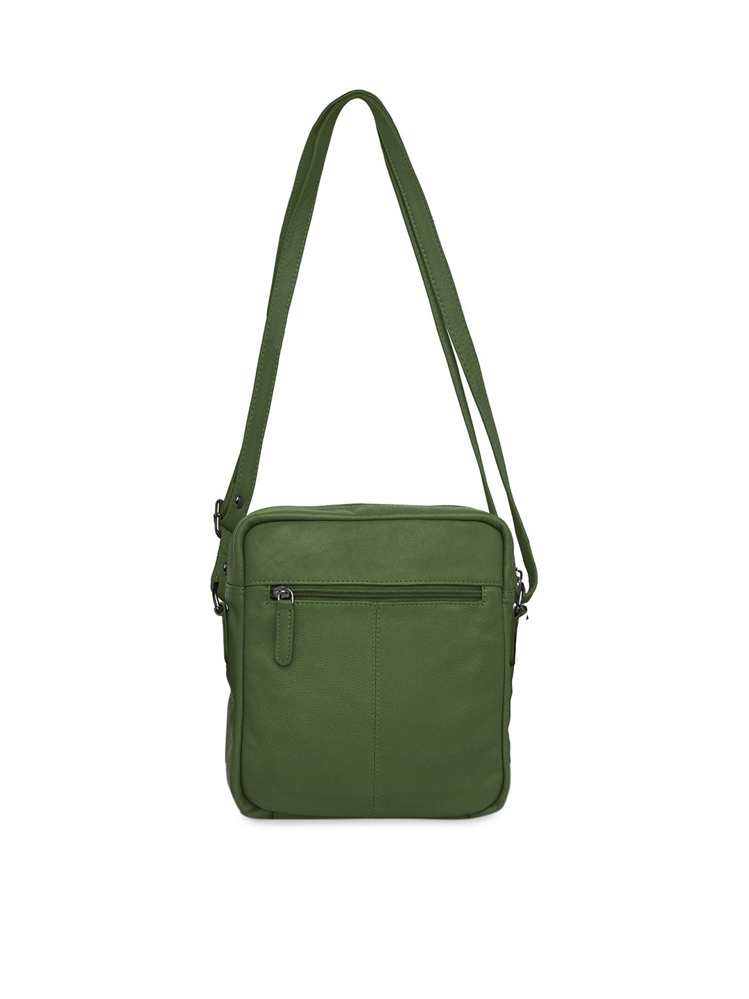 

WildHorn Green Solid Genuine Leather Sling Bag