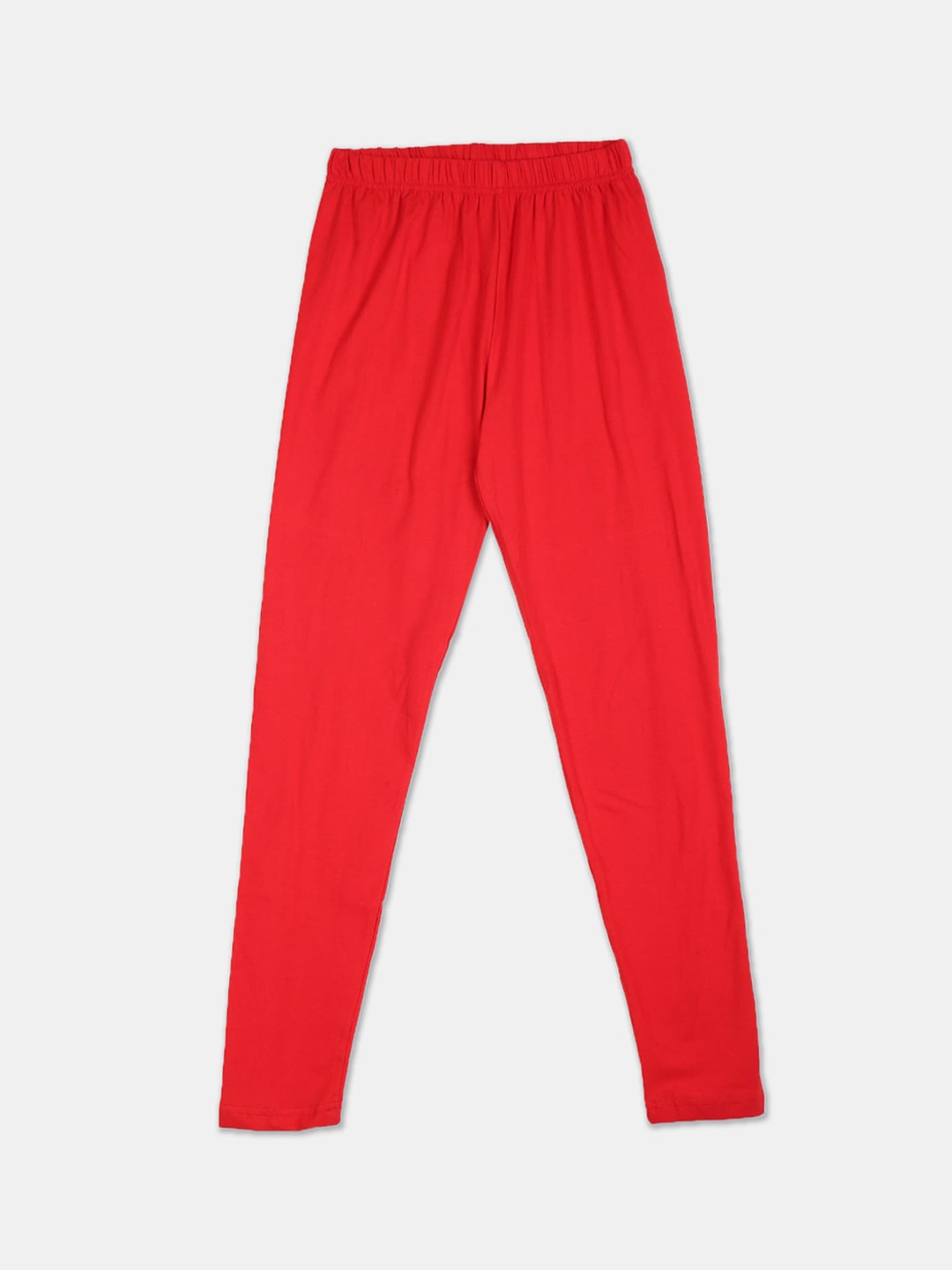 

Cherokee Girls Red Solid Ankle-Length Leggings