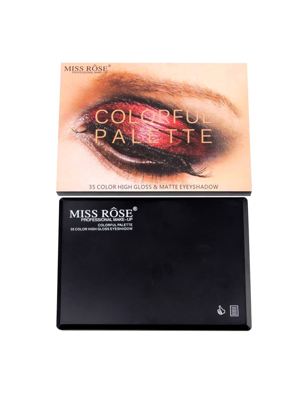 

MISS ROSE High Gloss & Matte Colorful Eyeshadow Palette, Multi
