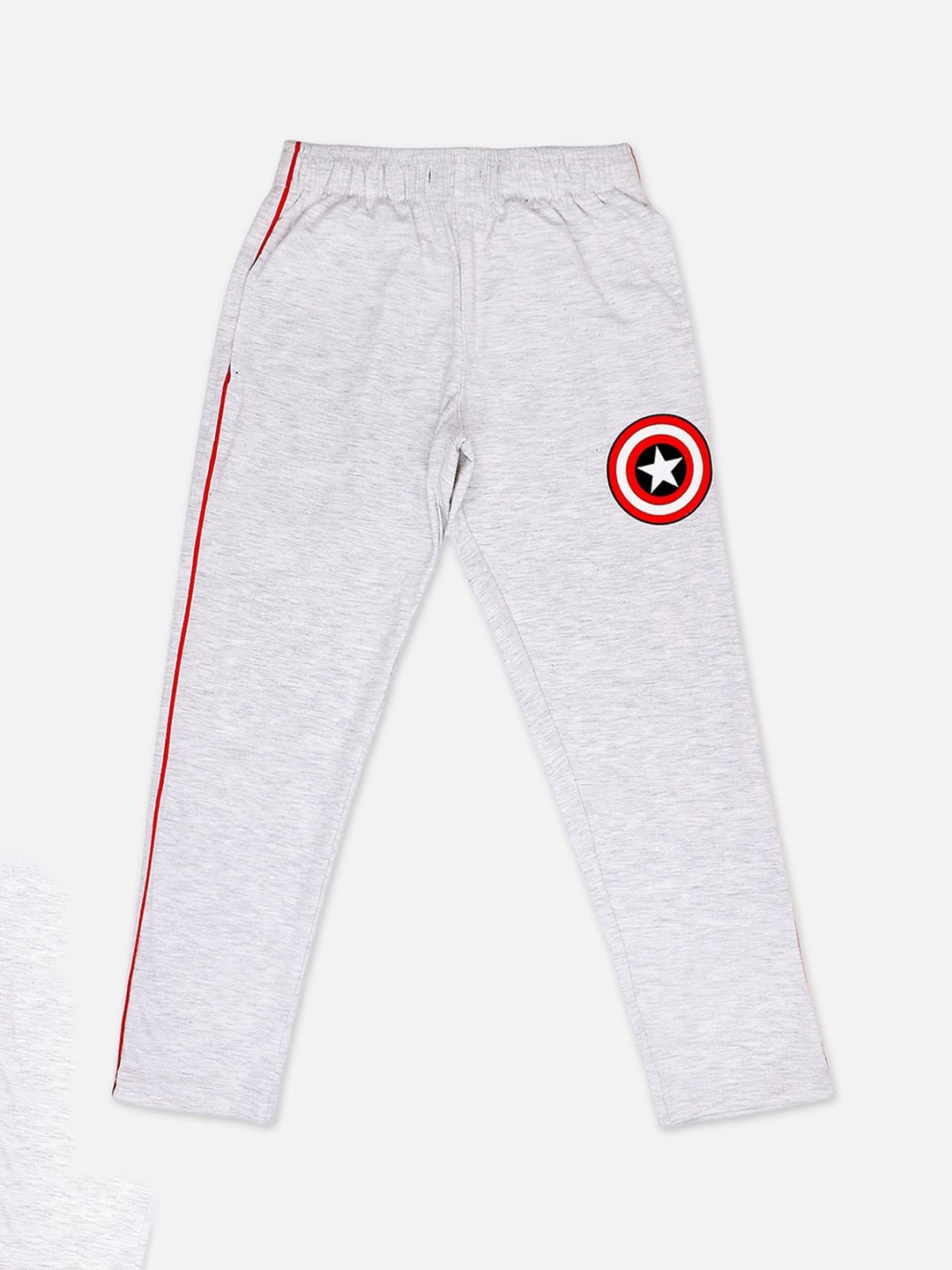 

Kids Ville Boys Grey Captain America Printed Lounge Pants