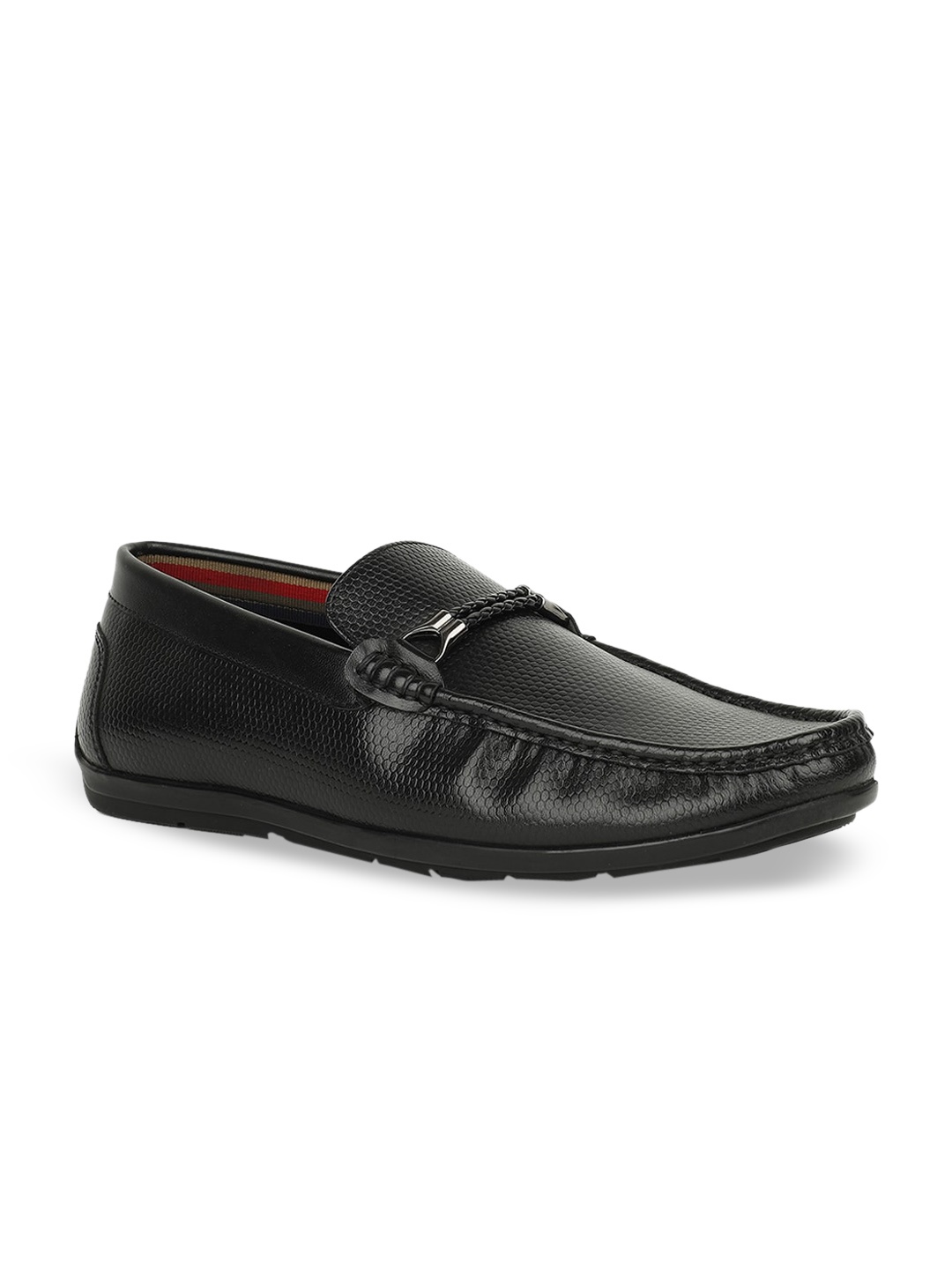 

Bata Men Black Solid Casual Loafers