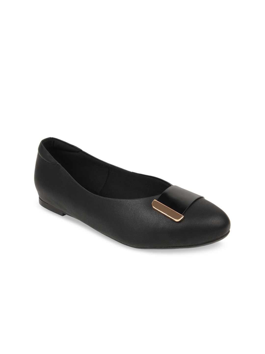 

Rocia Women Black Textured Ballerinas
