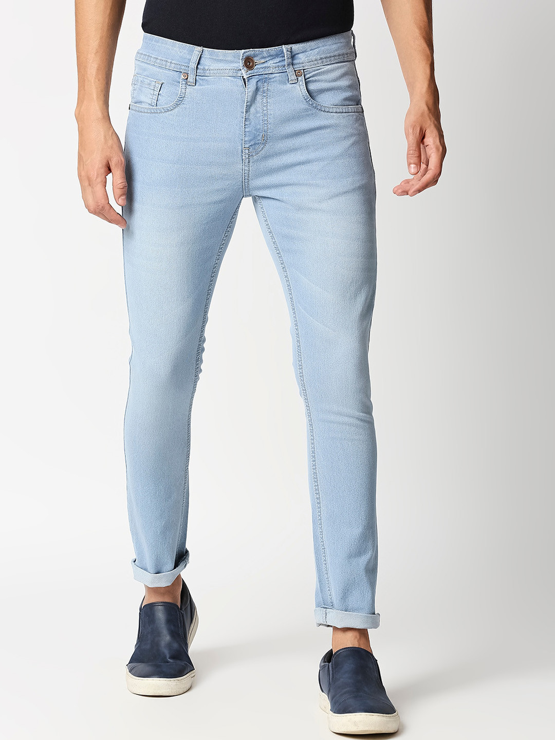 

High Star Men Blue Slim Fit Mid-Rise Clean Look Stretchable Jeans