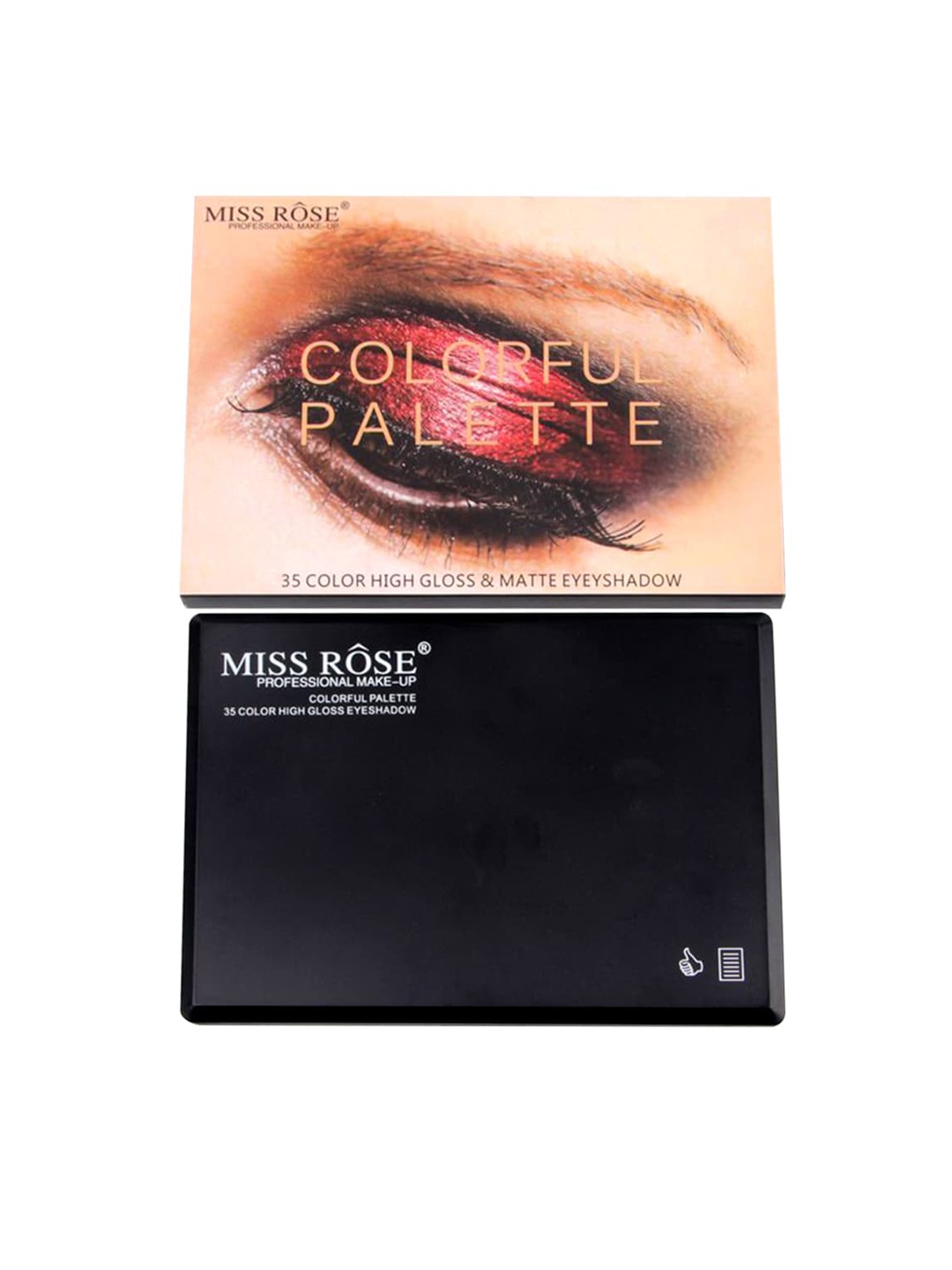 MISS ROSE High Gloss & Matte Colorful Eyeshadow Palette, Multi