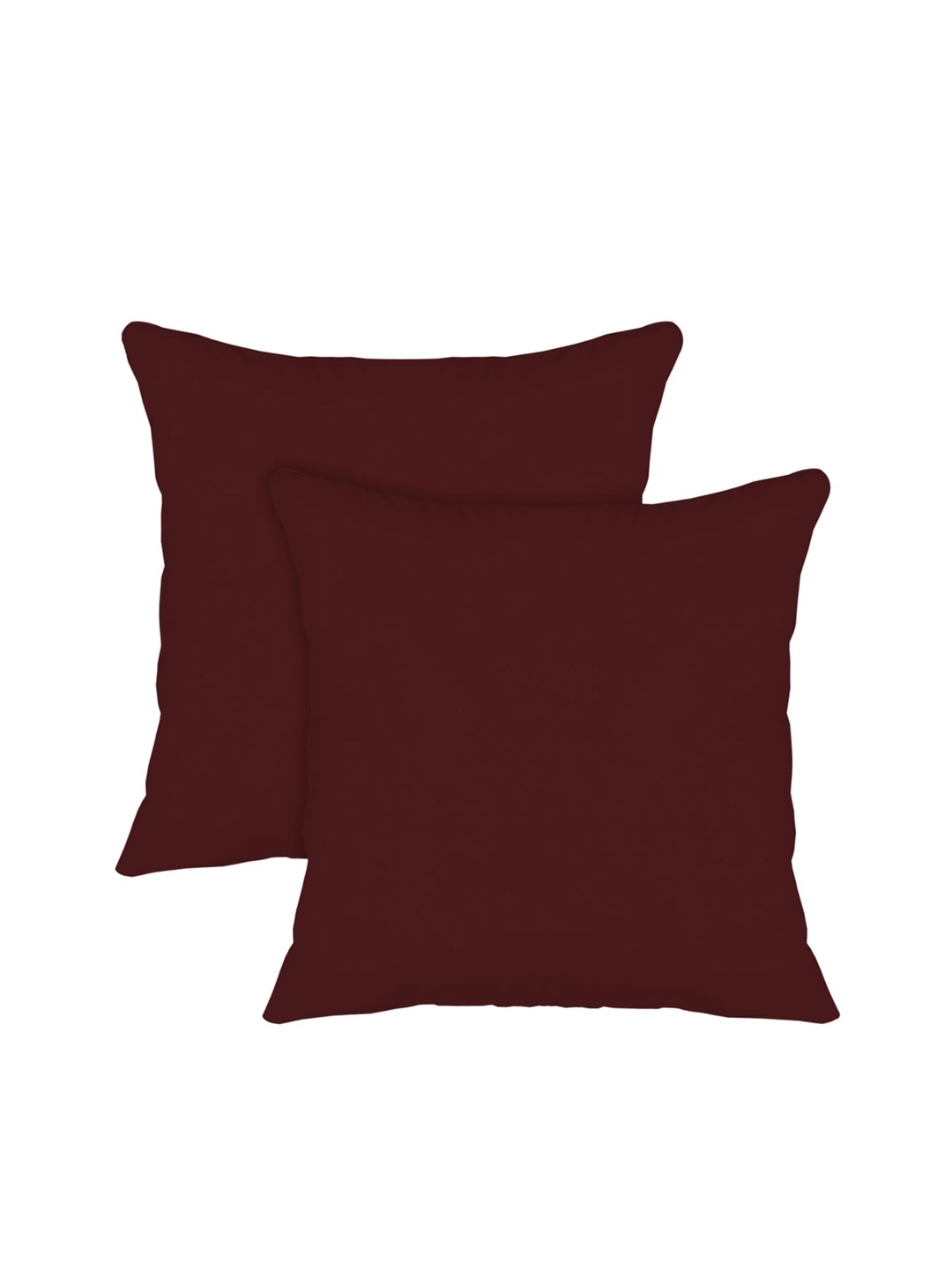 

Kuber Industries Set Of 2 Maroon Microfiber Filled Floor Cushions