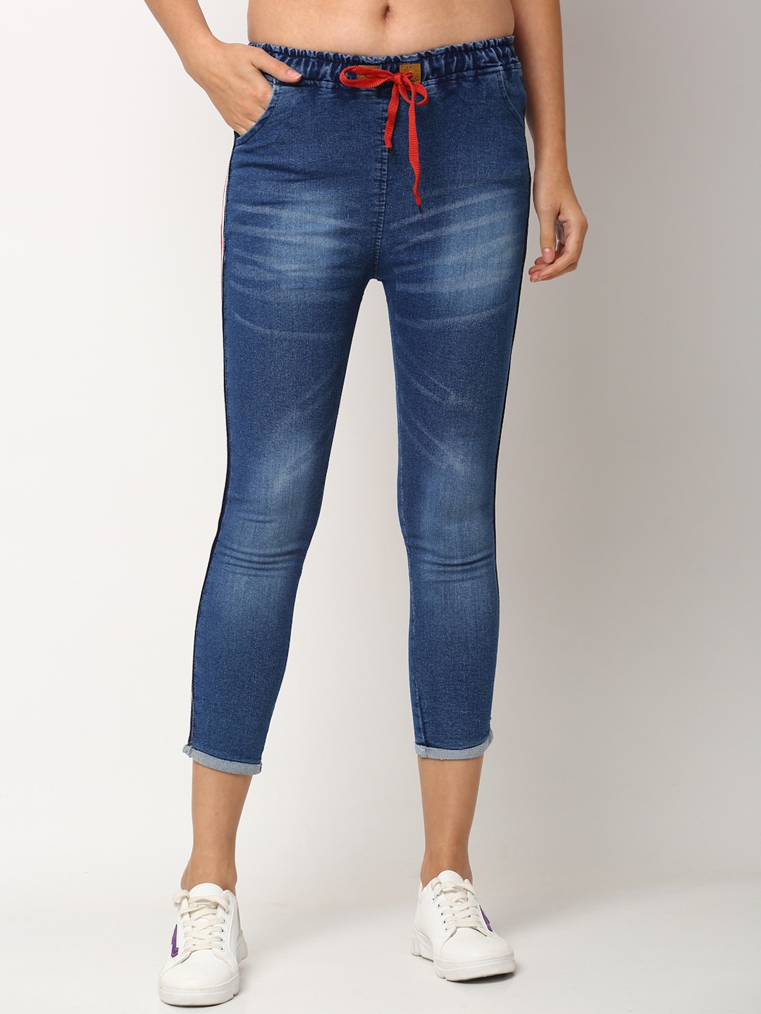 Miaz Lifestyle Women Blue Solid Denim Jeggings