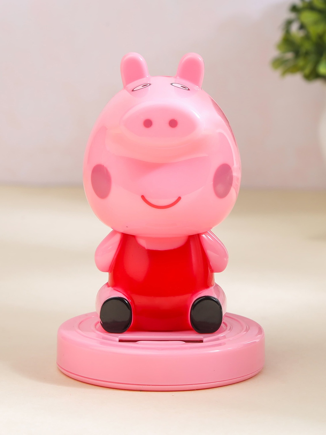 

Bigsmall Pink & Red Peppa Pig Solar Powered Bobblehead