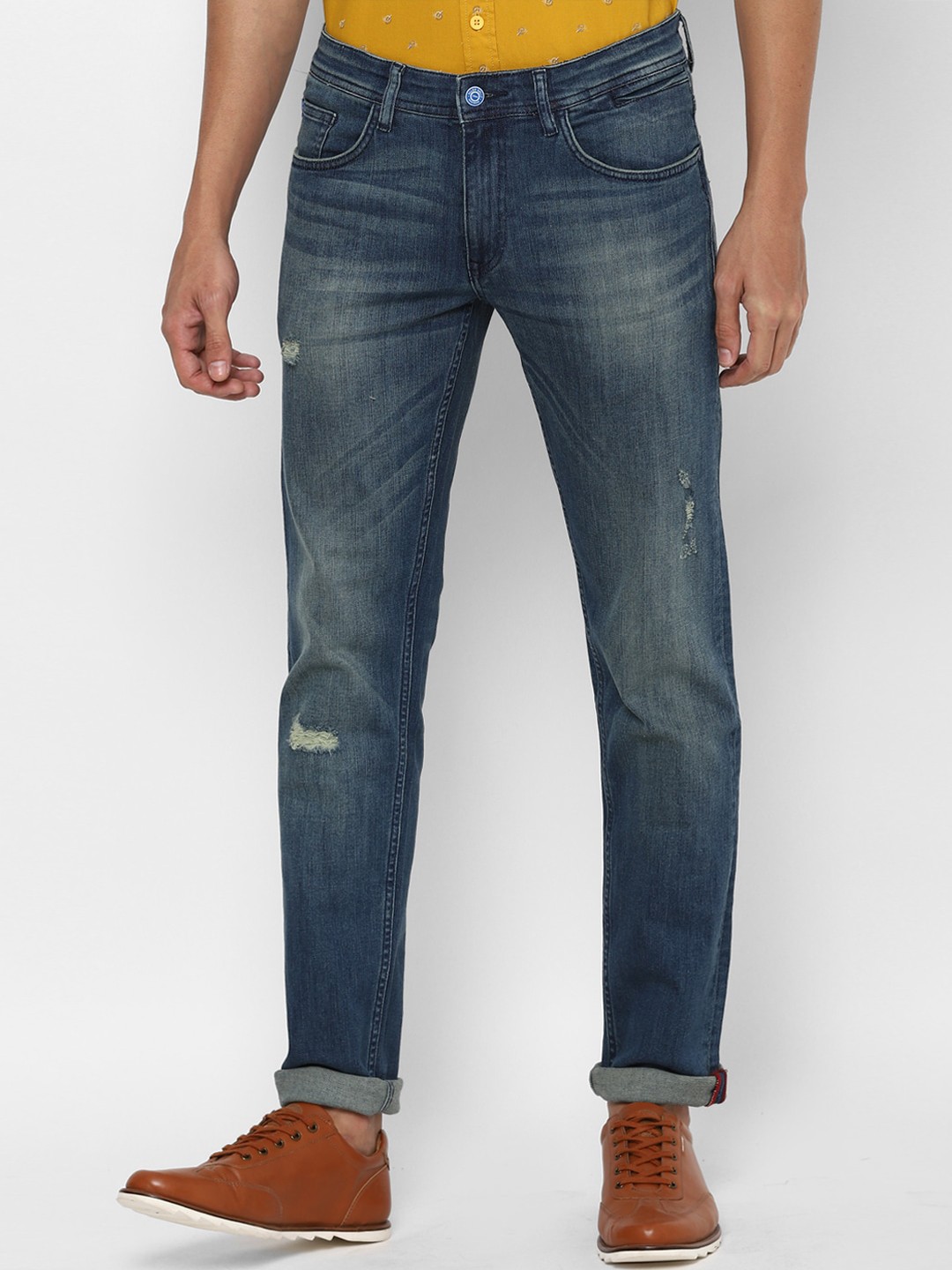 

Allen Solly Men Navy Blue Skinny Fit Jeans