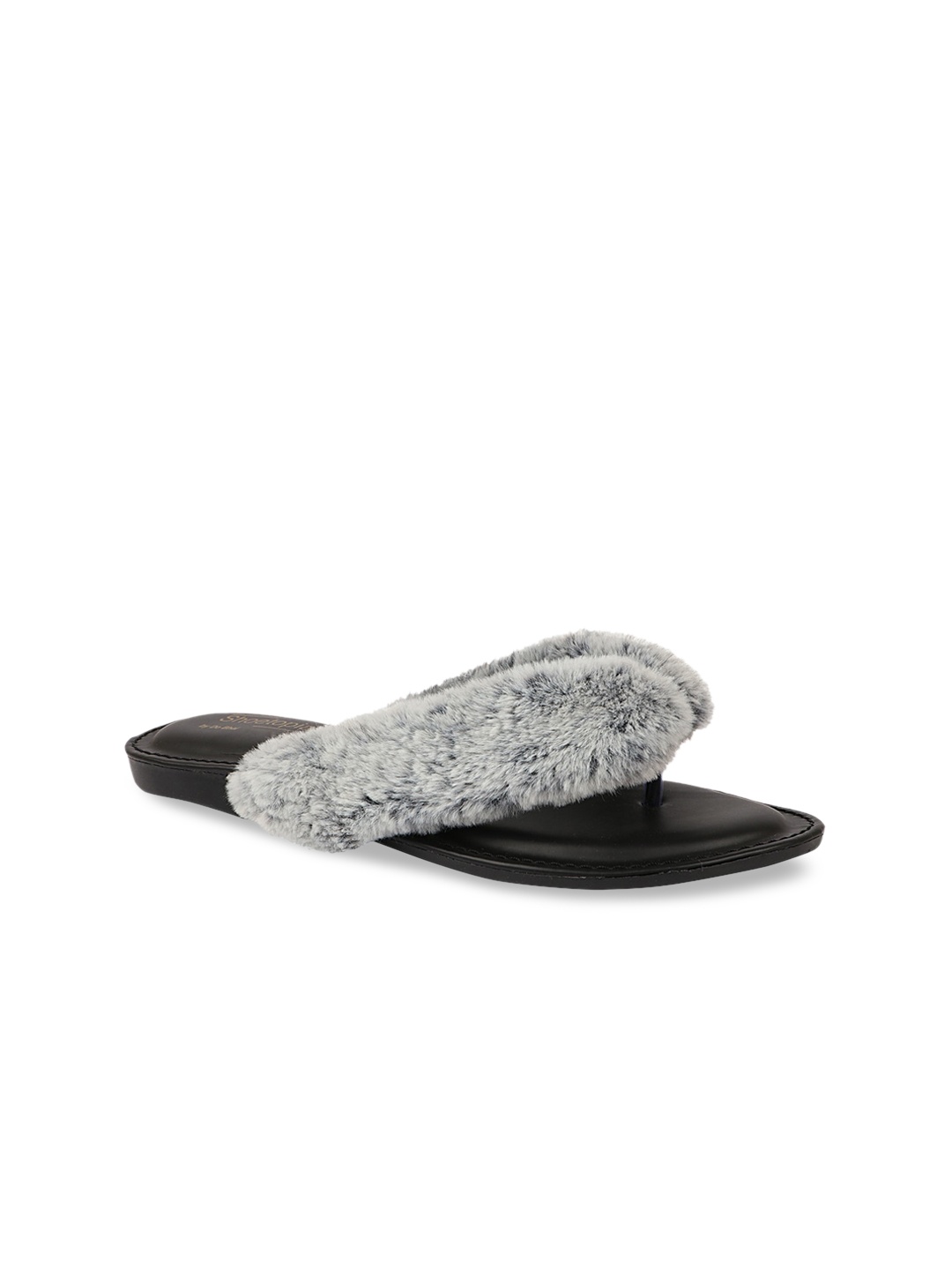 

Shoetopia Women Grey Embellished Open Toe Flats