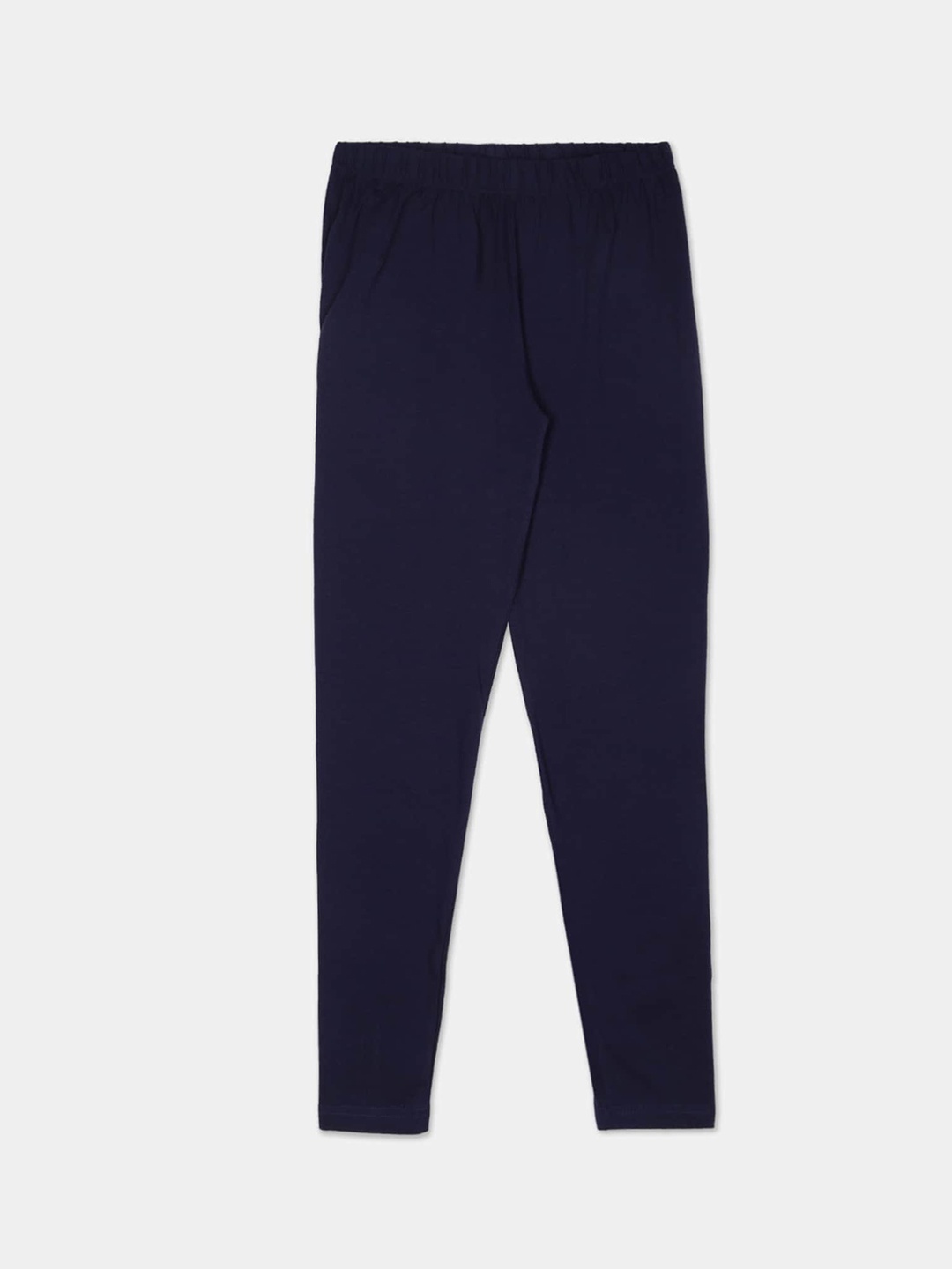 

Cherokee Girls Navy Blue Solid Ankle-Length Leggings