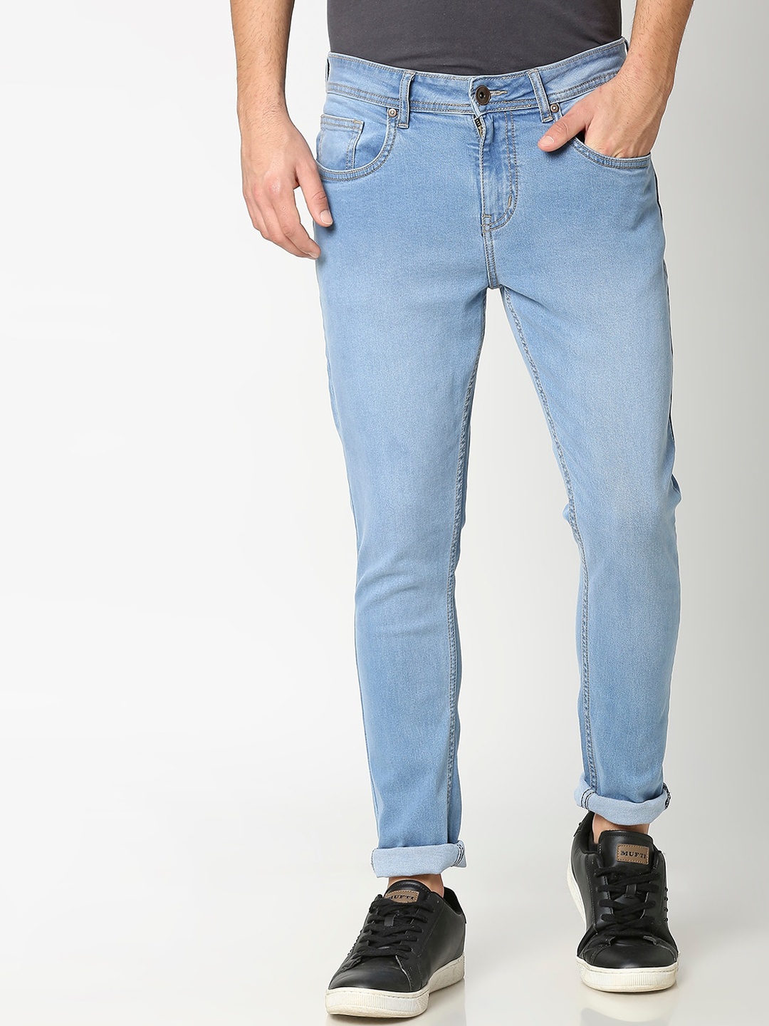 

High Star Men Blue Slim Fit Mid-Rise Clean Look Stretchable Jeans