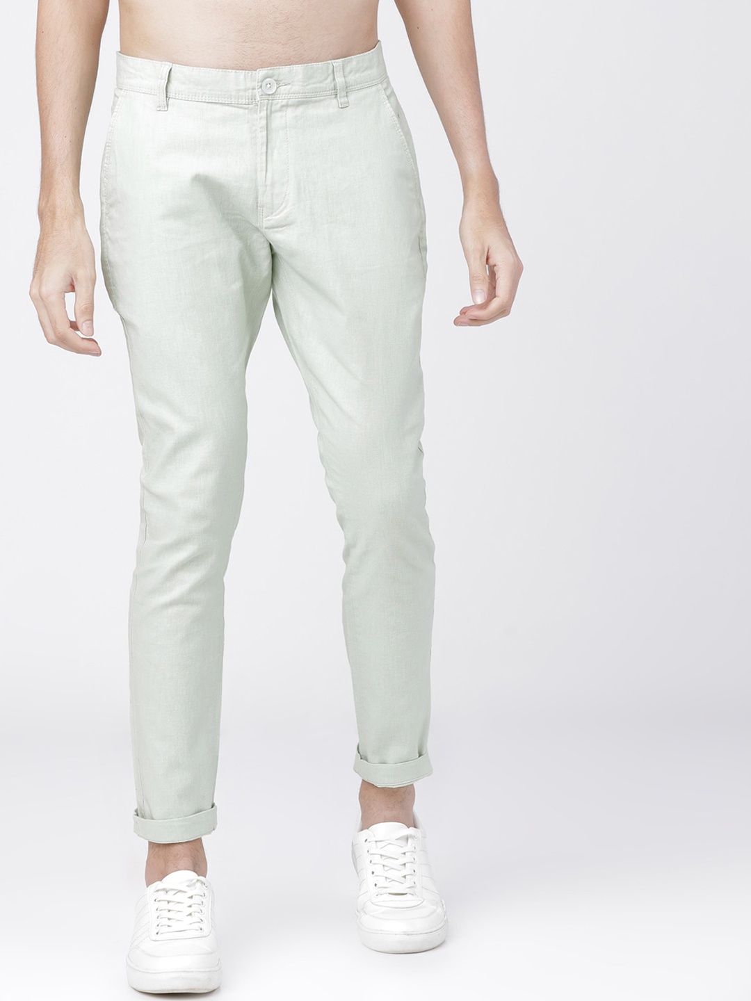 

HIGHLANDER Men Green Slim Fit Chinos