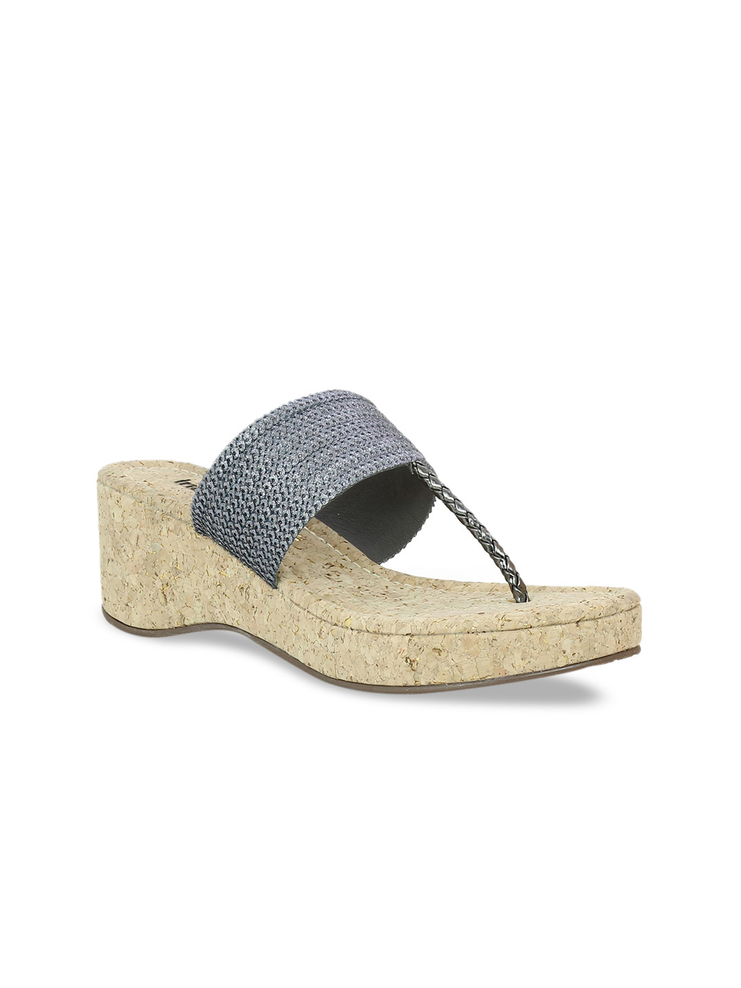 

Inc 5 Women Grey Woven Design Wedges