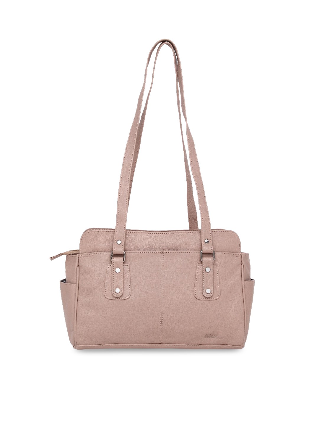 

WildHorn Pink Solid Genuine Leather Shoulder Bag