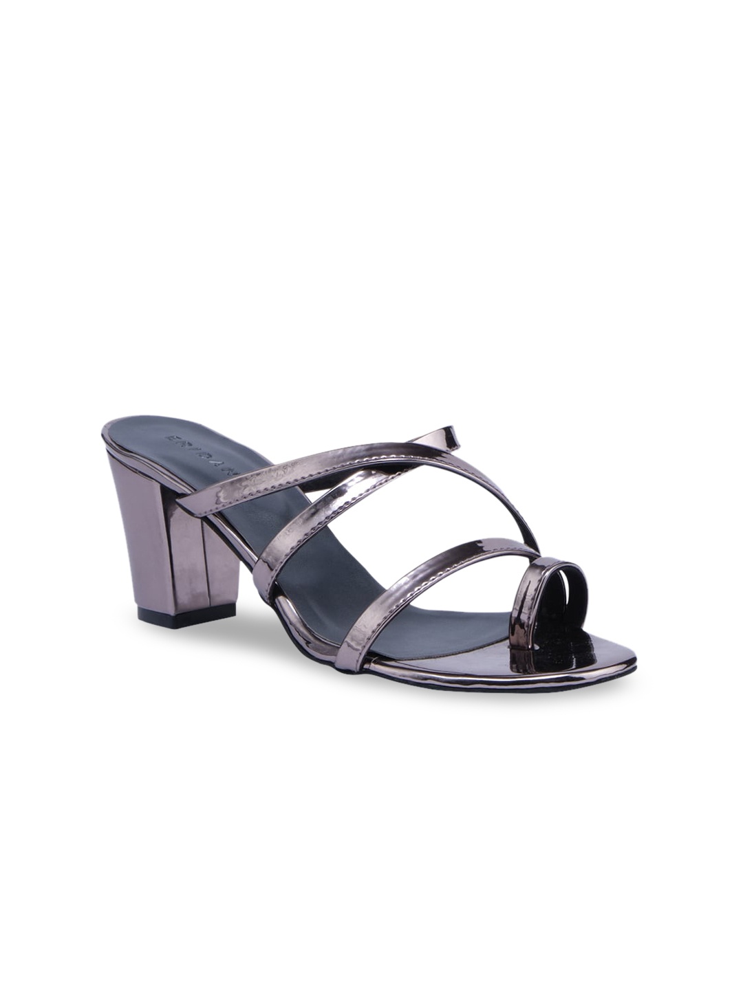 

ERIDANI Women Grey Solid Block Heels