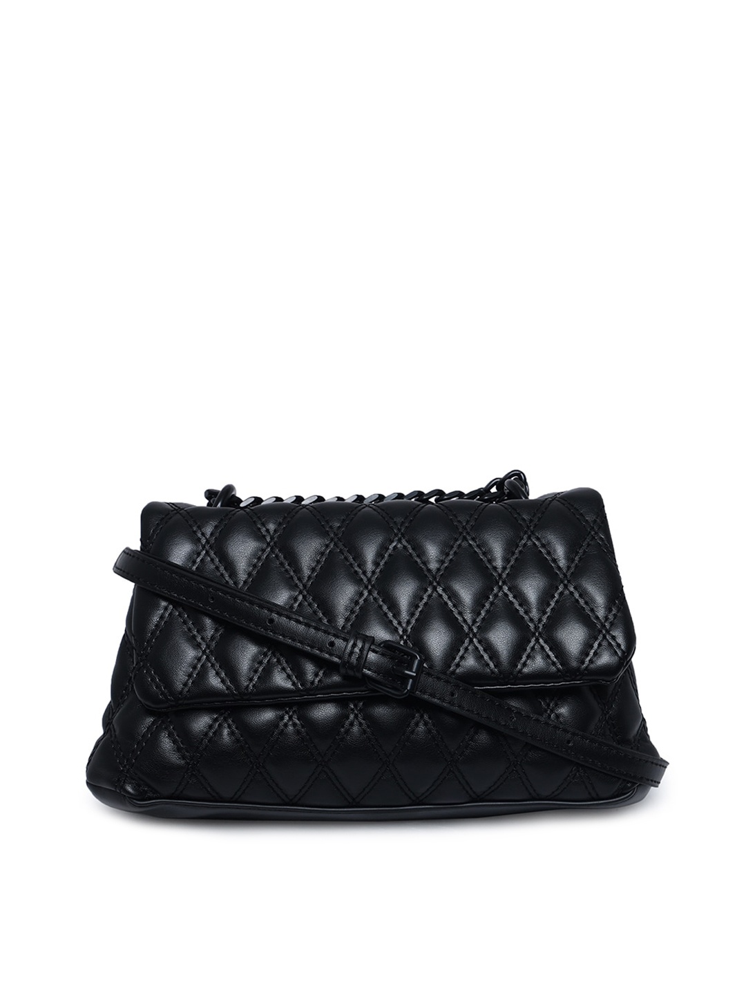 

ALDO Black Textured Sling Bag