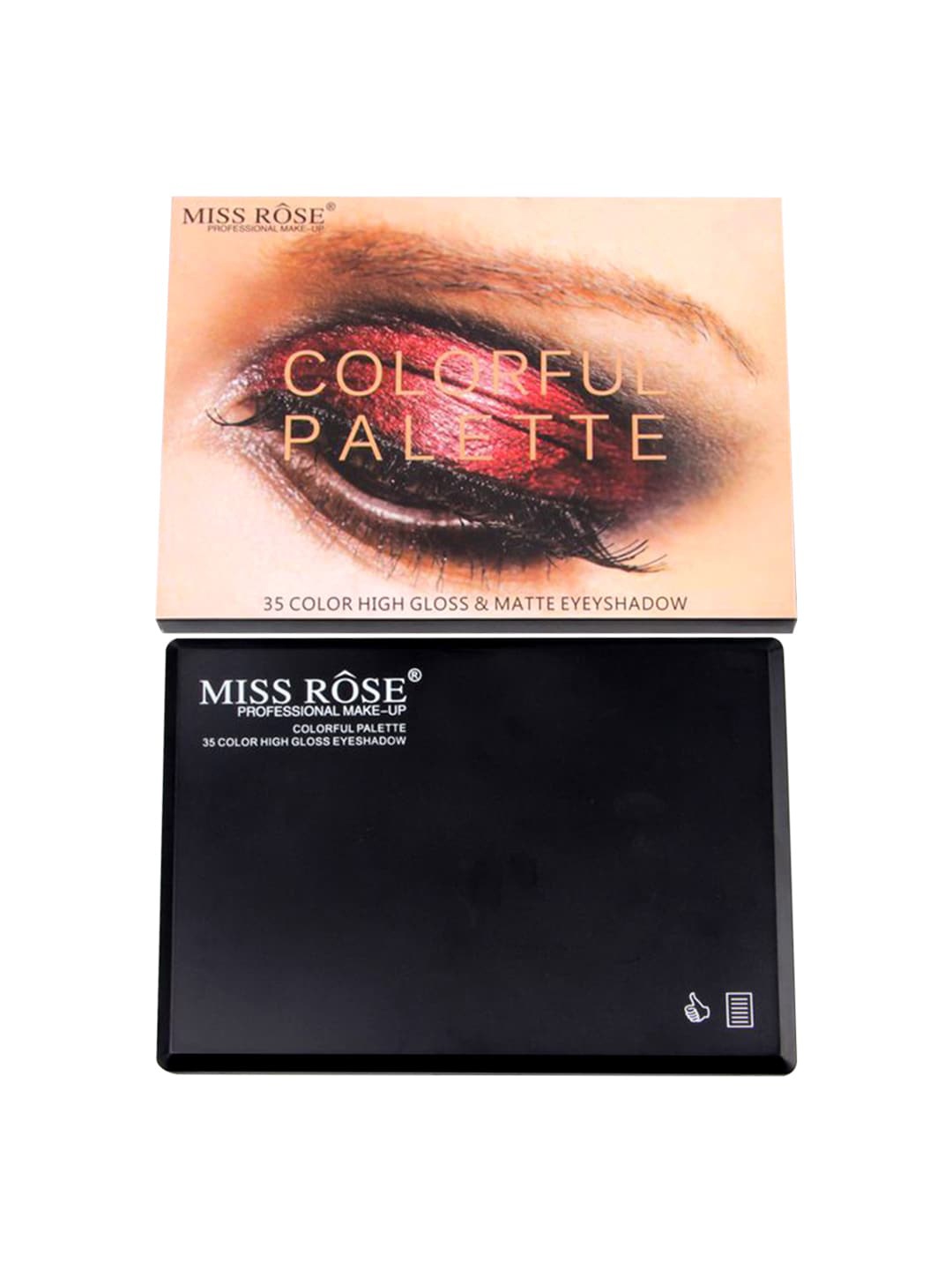 

MISS ROSE High Gloss & Matte Colorful Eyeshadow Palette, Multi