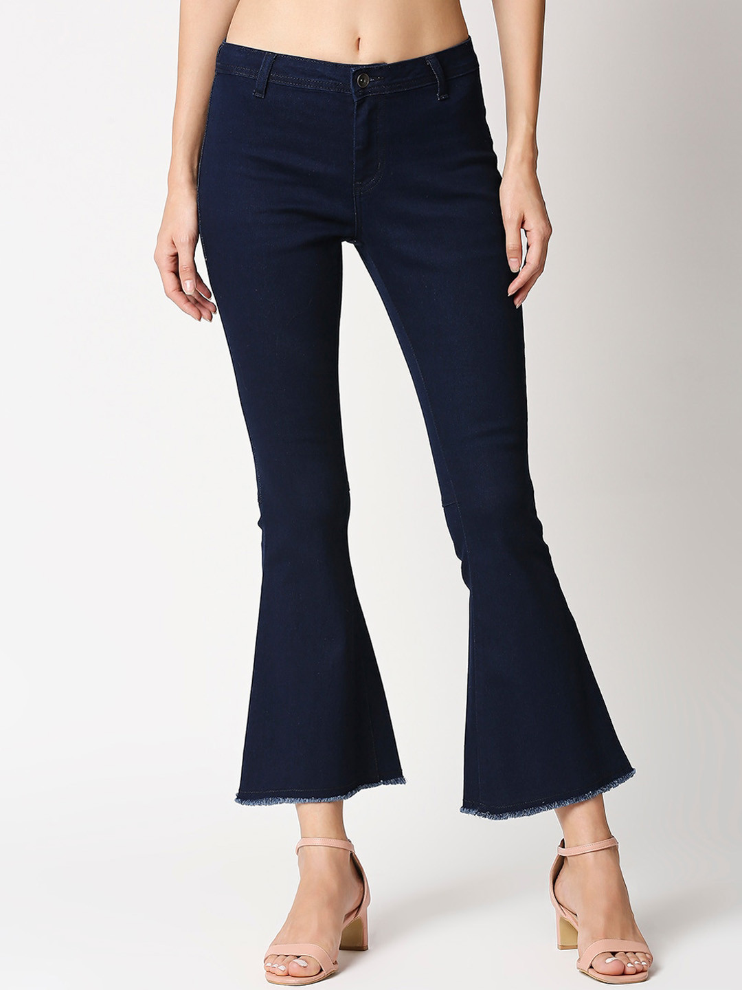 

High Star Women Blue Bootcut High-Rise Clean Look Stretchable Jeans
