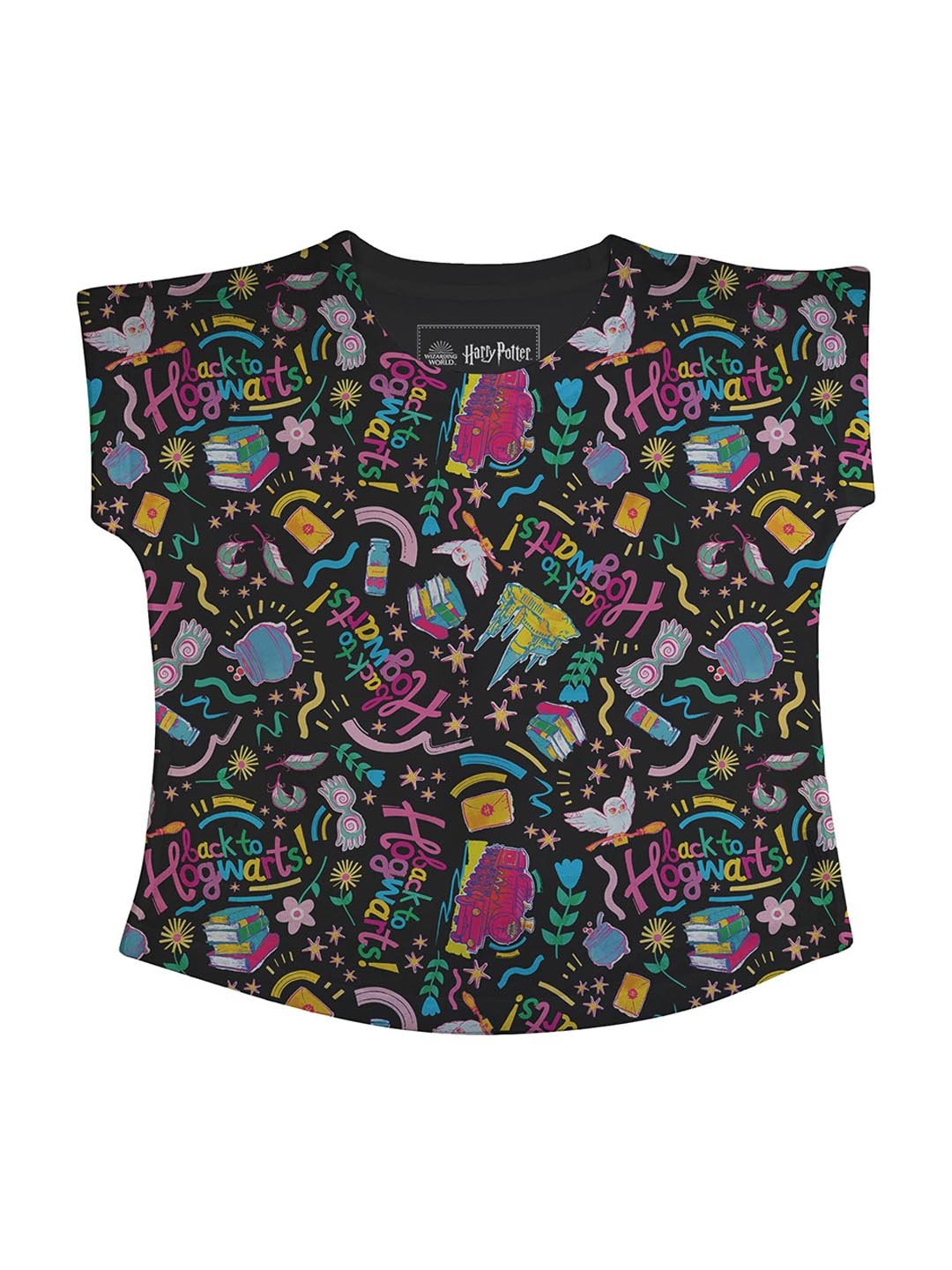 

Harry Potter Black Printed Regular Top