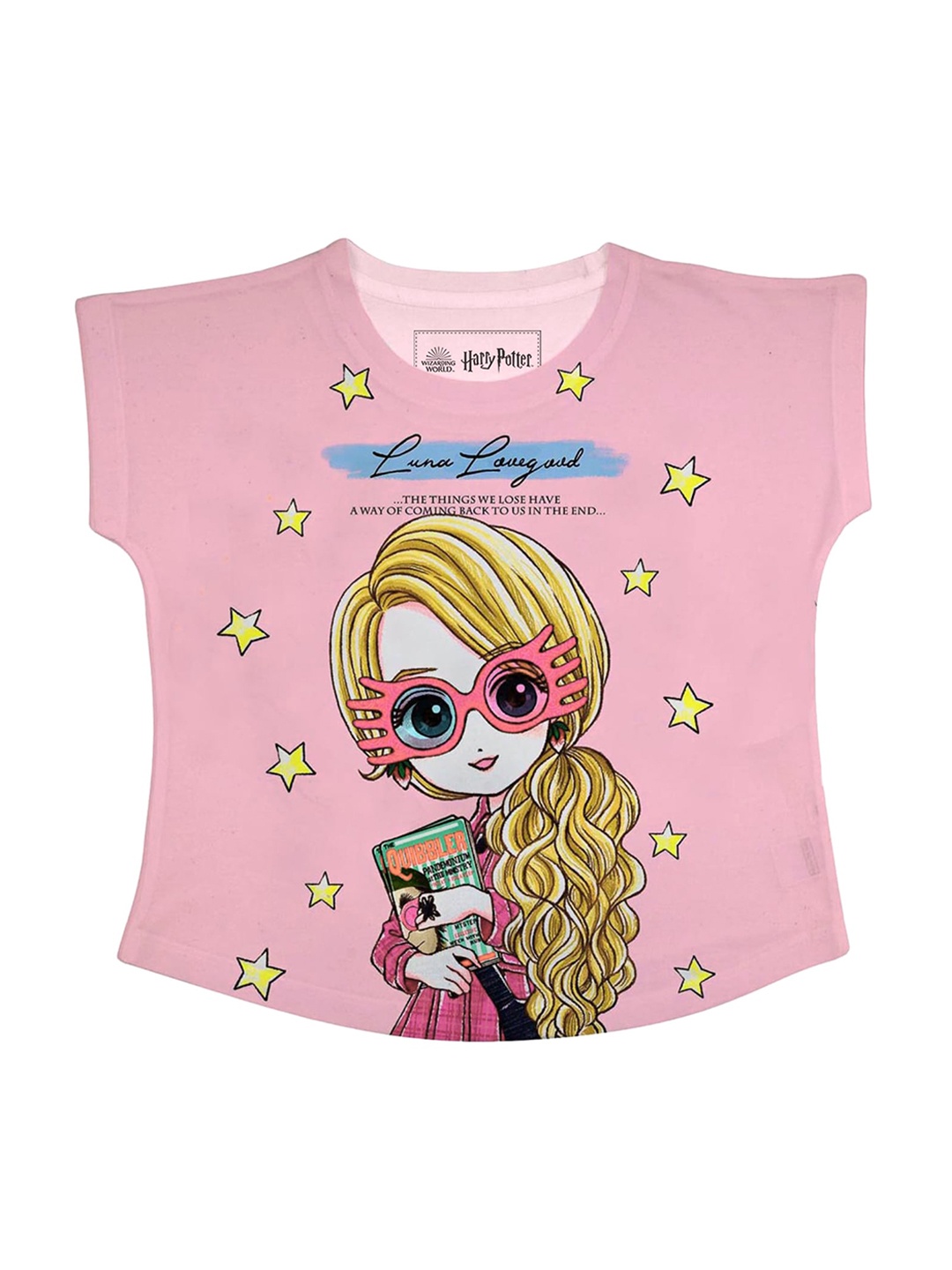 

Harry Potter Girls Pink Printed Regular Top