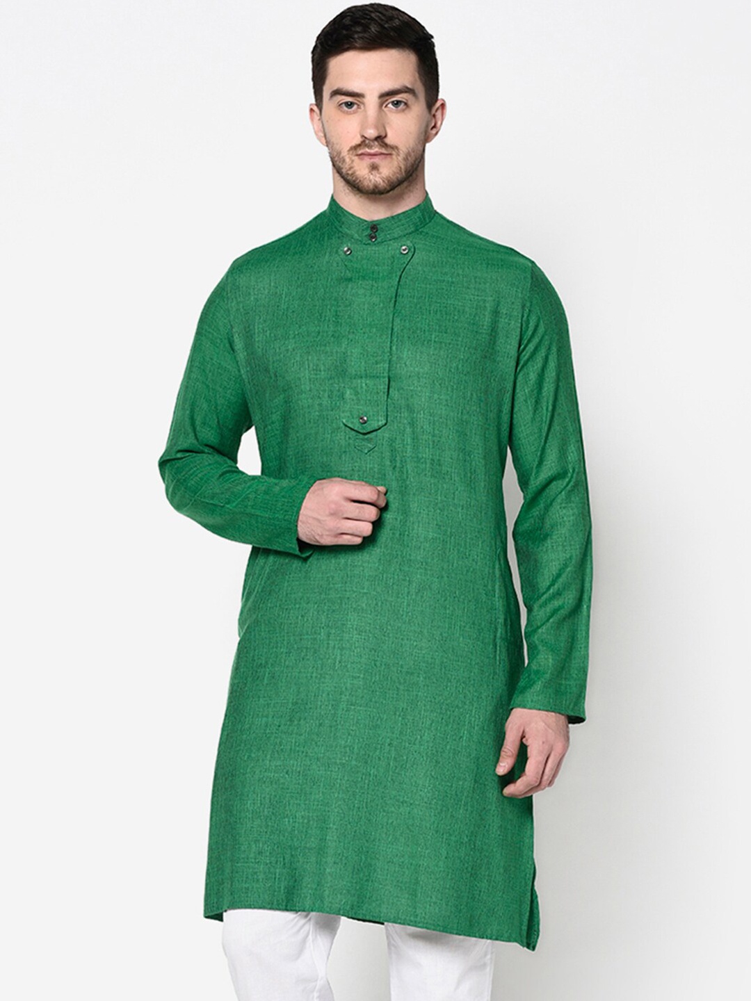 

DEYANN Men Green Kurta