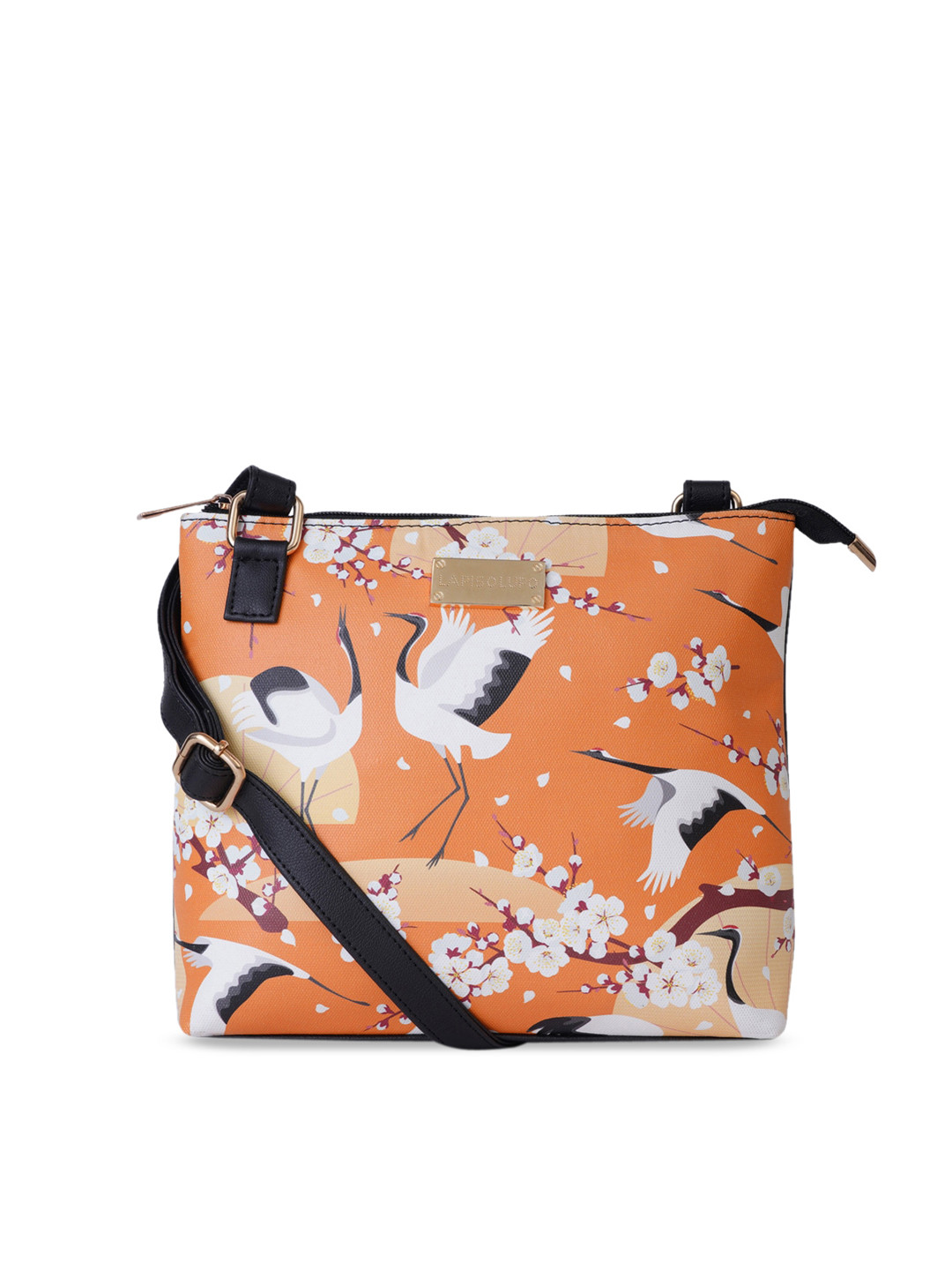 

Lapis O Lupo Orange Printed Sling Bag